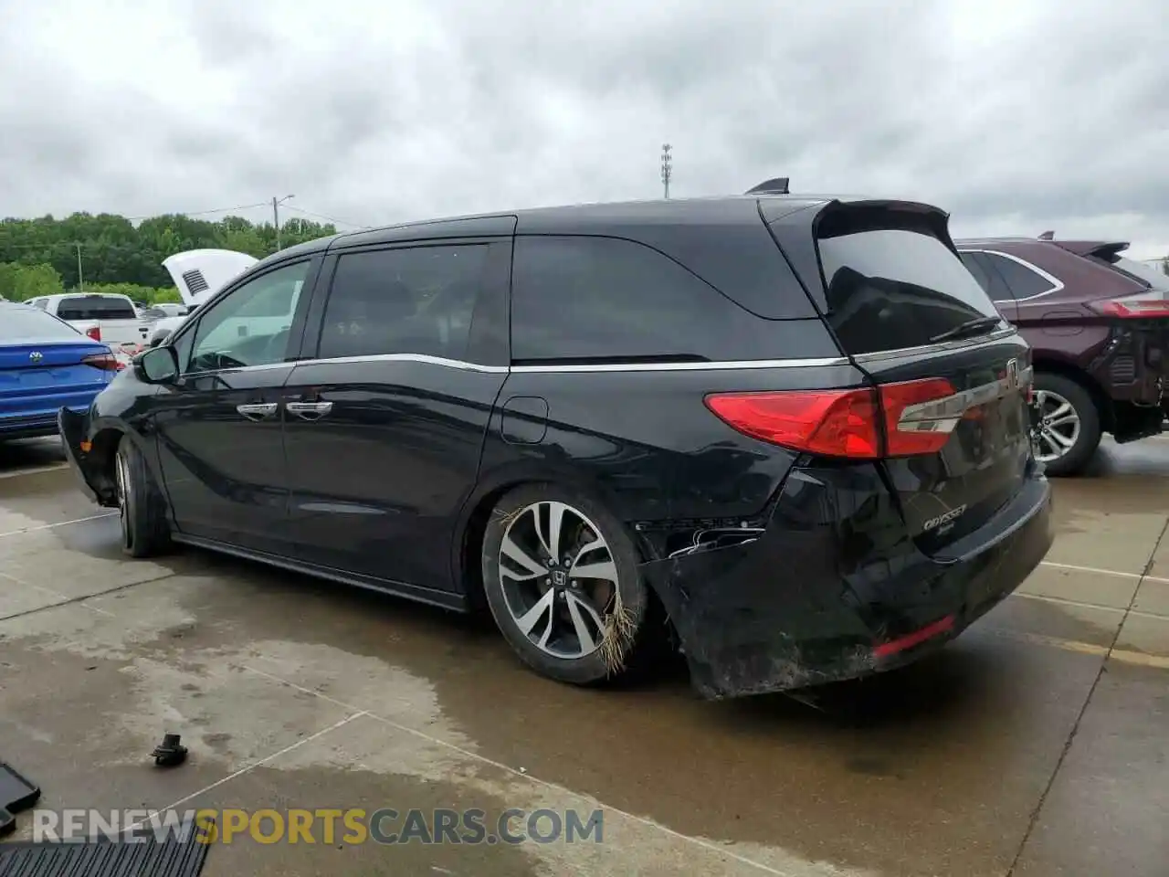 2 fotografías del automóvil dañado 5FNRL6H9XKB089956 HONDA ODYSSEY 2019