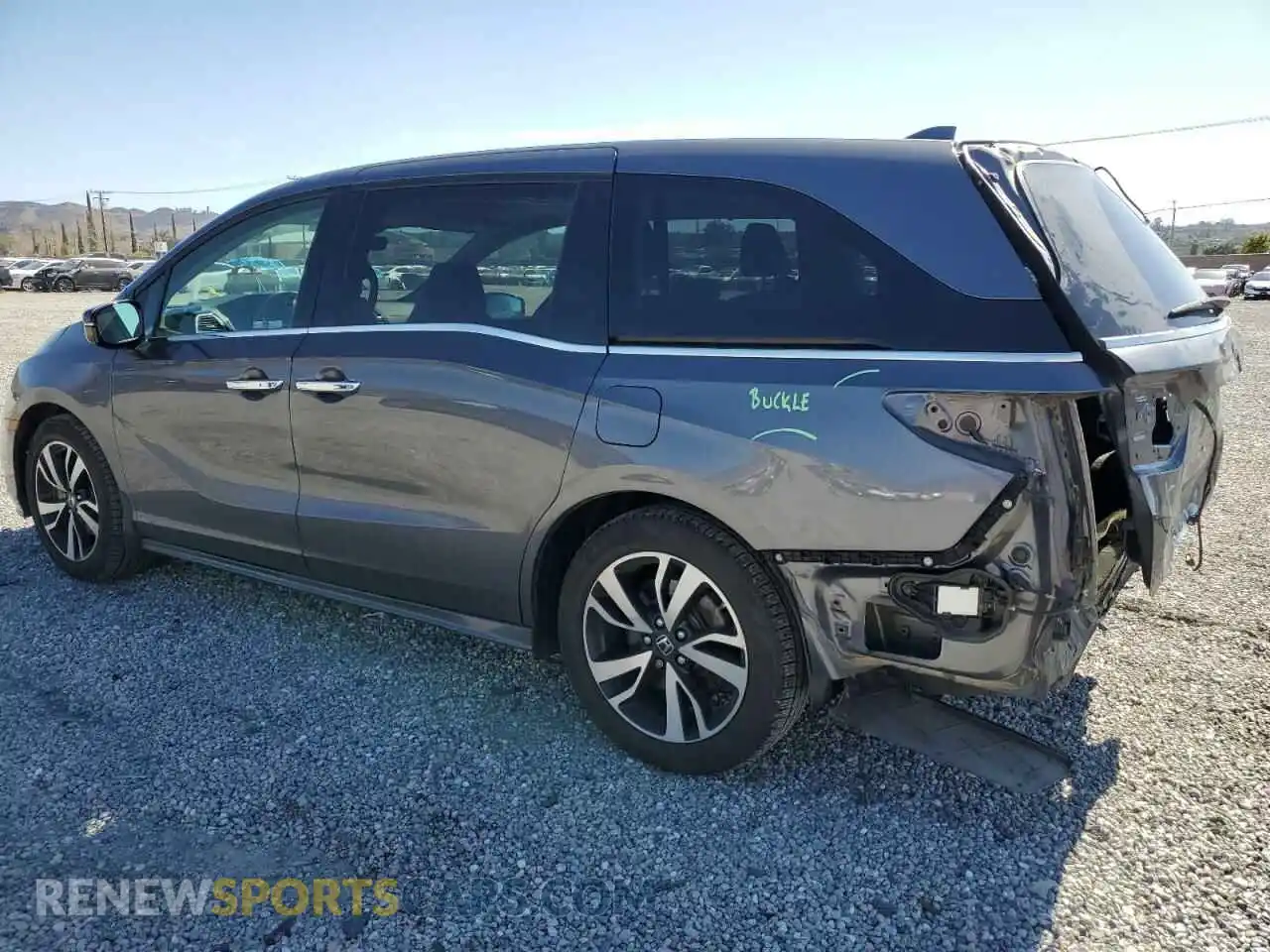 2 Photograph of a damaged car 5FNRL6H9XKB105184 HONDA ODYSSEY 2019