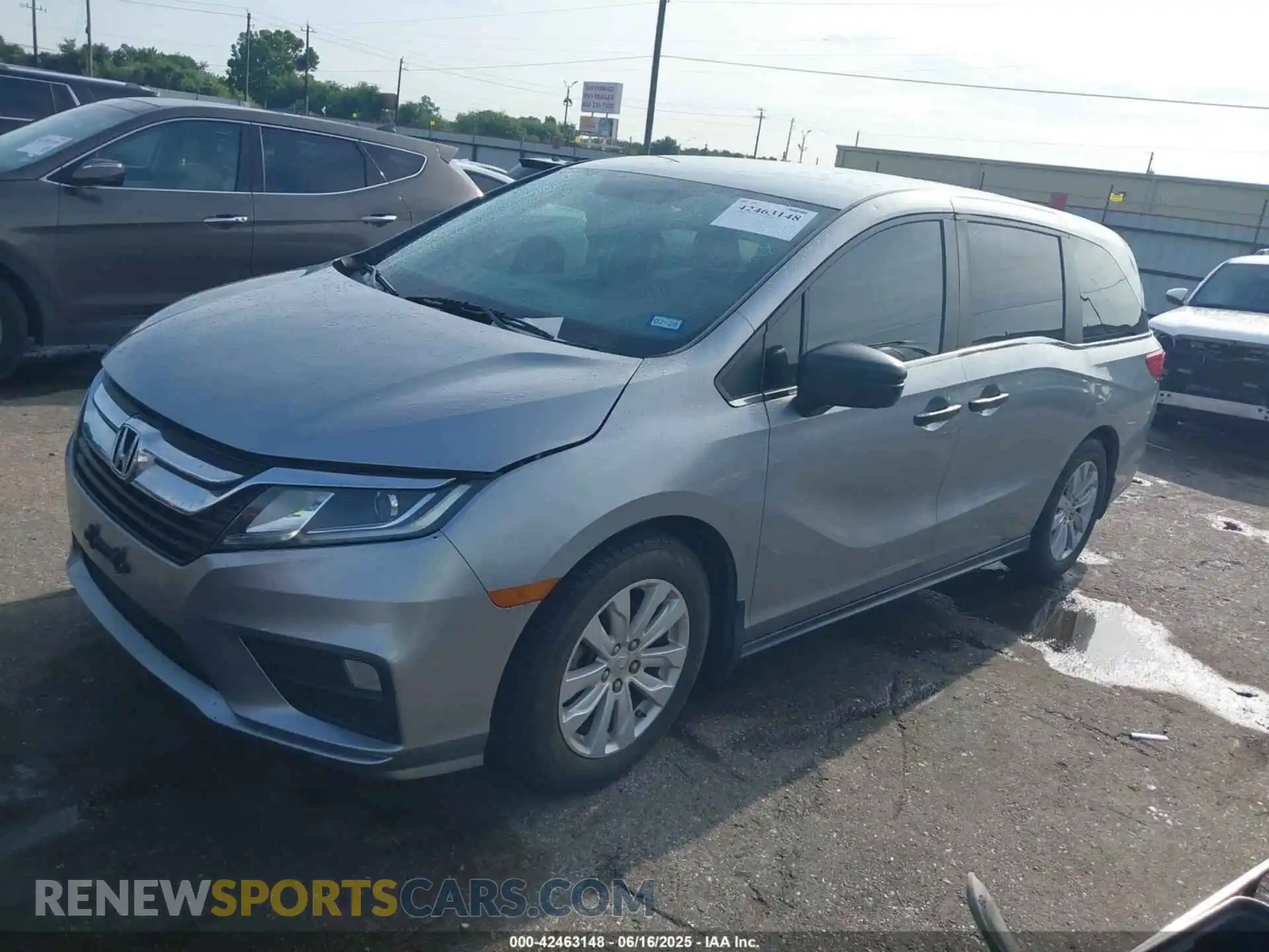 2 fotografías del automóvil dañado 5FNRL6H29LB020311 HONDA ODYSSEY 2020