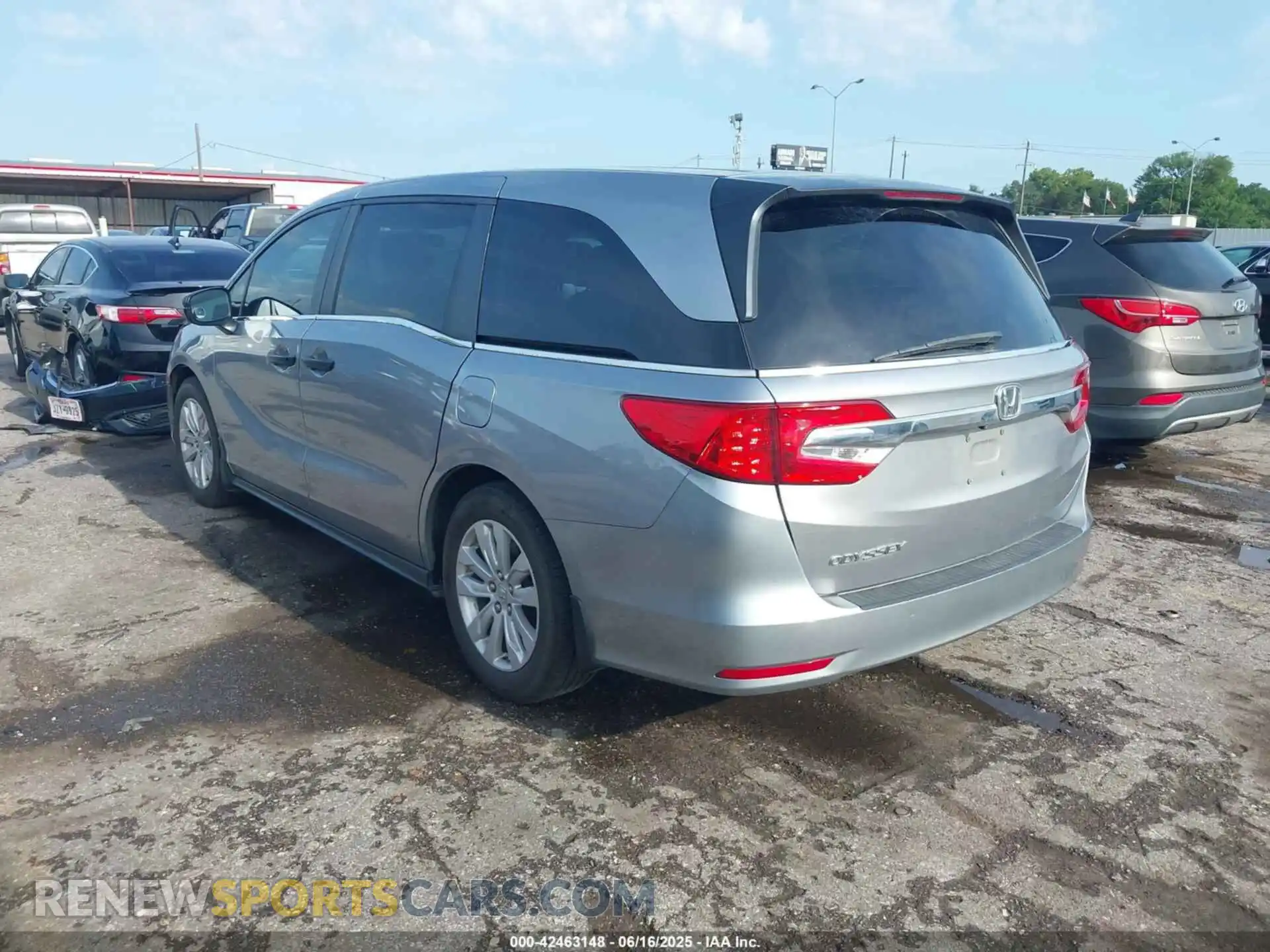 3 fotografías del automóvil dañado 5FNRL6H29LB020311 HONDA ODYSSEY 2020