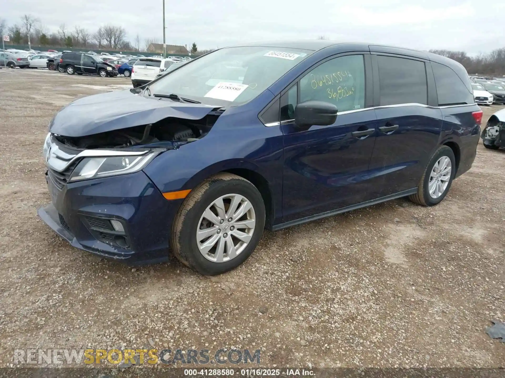 2 Photograph of a damaged car 5FNRL6H2XLB040860 HONDA ODYSSEY 2020