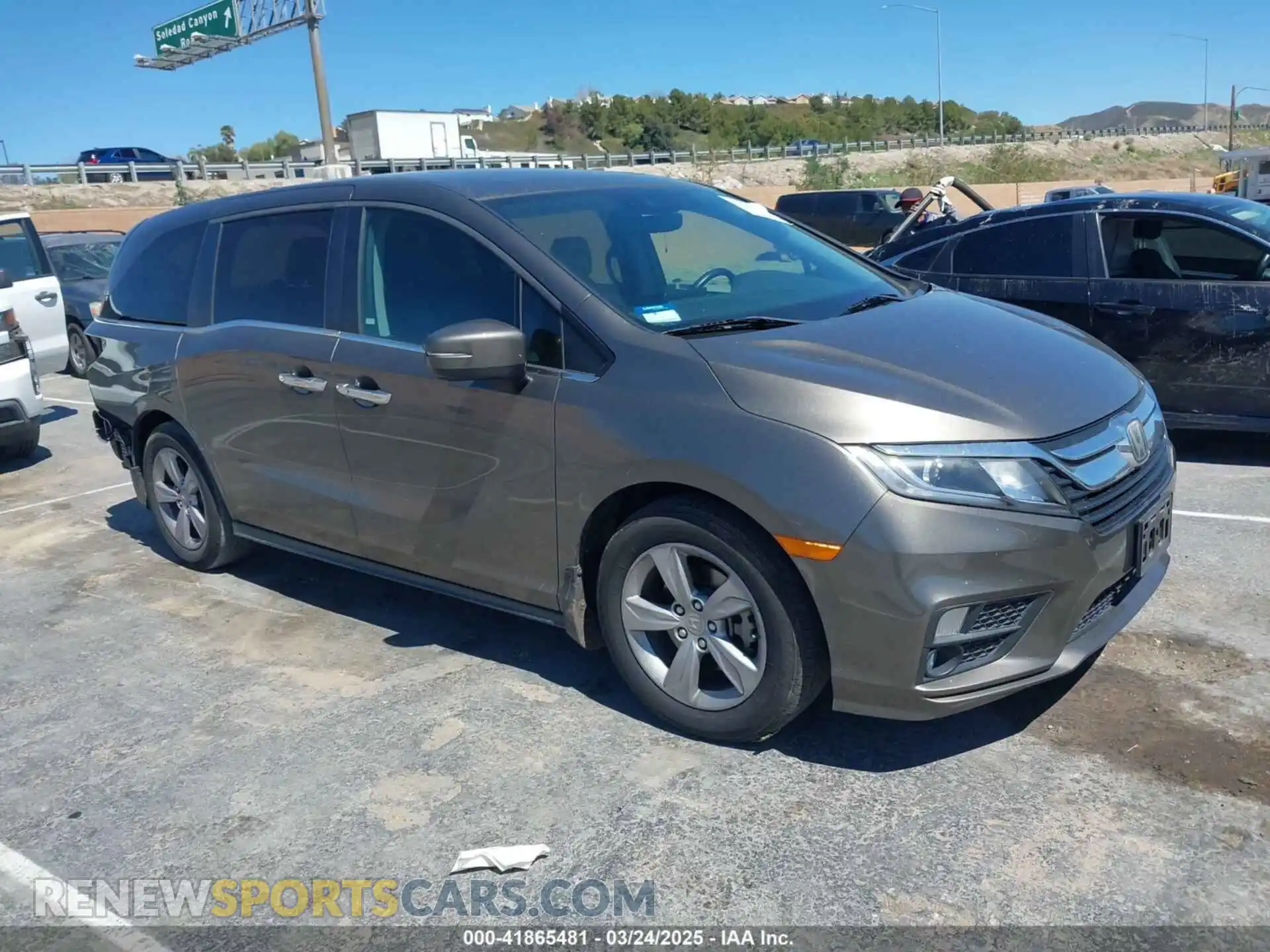1 fotografías del automóvil dañado 5FNRL6H74LB012015 HONDA ODYSSEY 2020