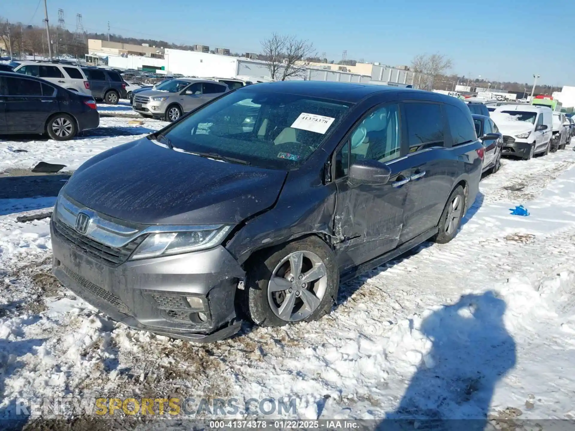 2 Photograph of a damaged car 5FNRL6H74LB046049 HONDA ODYSSEY 2020