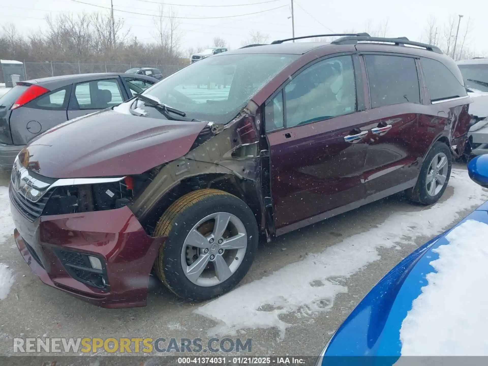 2 Photograph of a damaged car 5FNRL6H74LB058380 HONDA ODYSSEY 2020