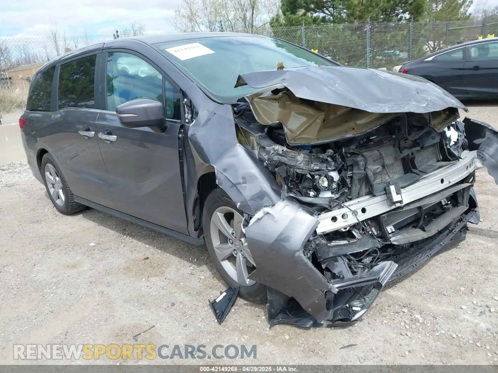 1 Photograph of a damaged car 5FNRL6H76LB062477 HONDA ODYSSEY 2020