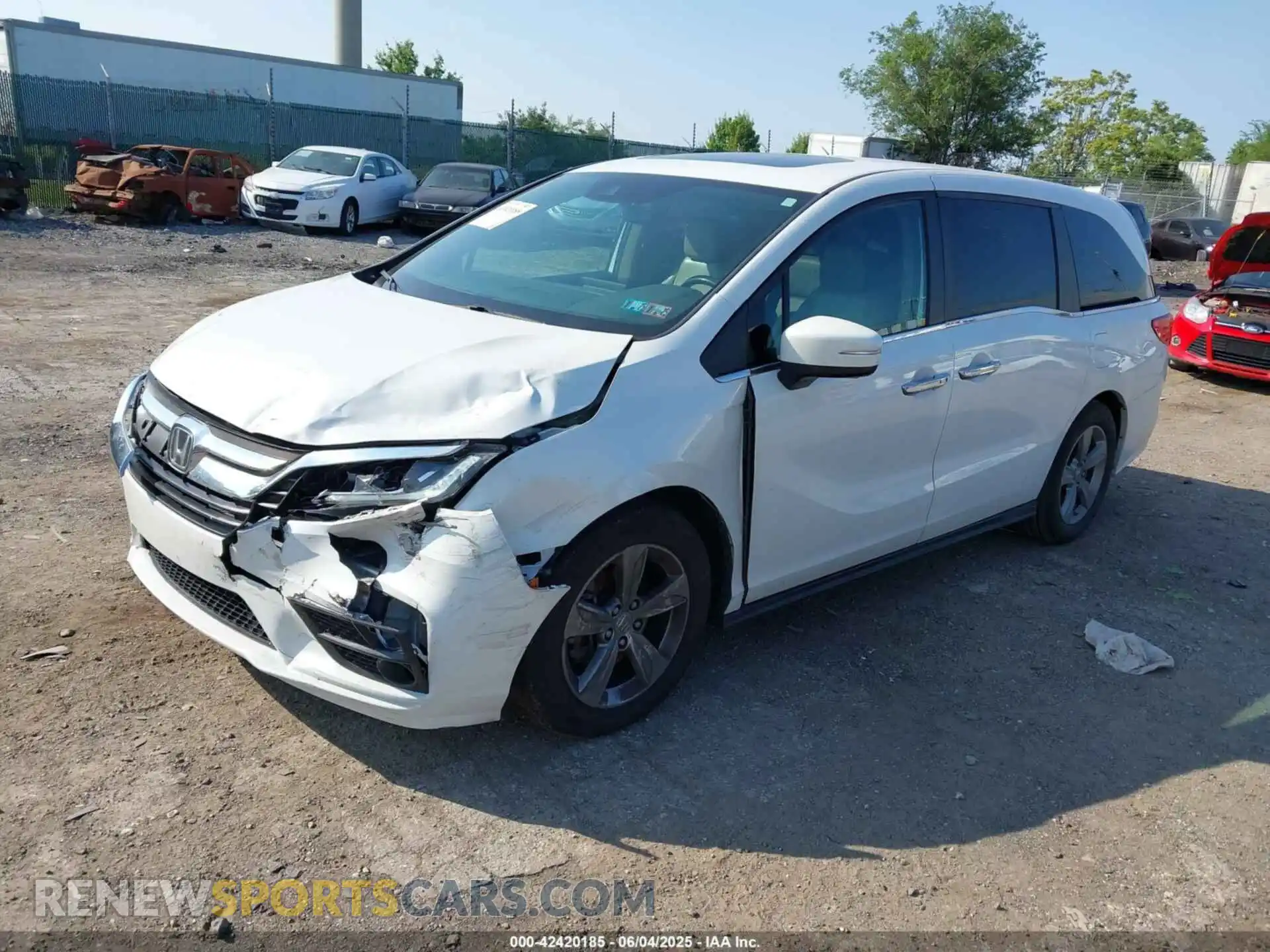 2 Photograph of a damaged car 5FNRL6H77LB022358 HONDA ODYSSEY 2020