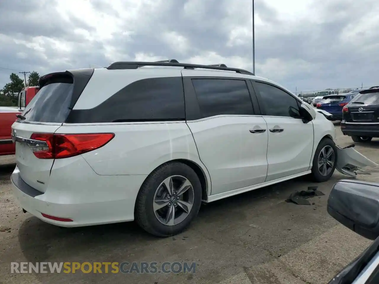 3 fotografías del automóvil dañado 5FNRL6H81LB041576 HONDA ODYSSEY 2020
