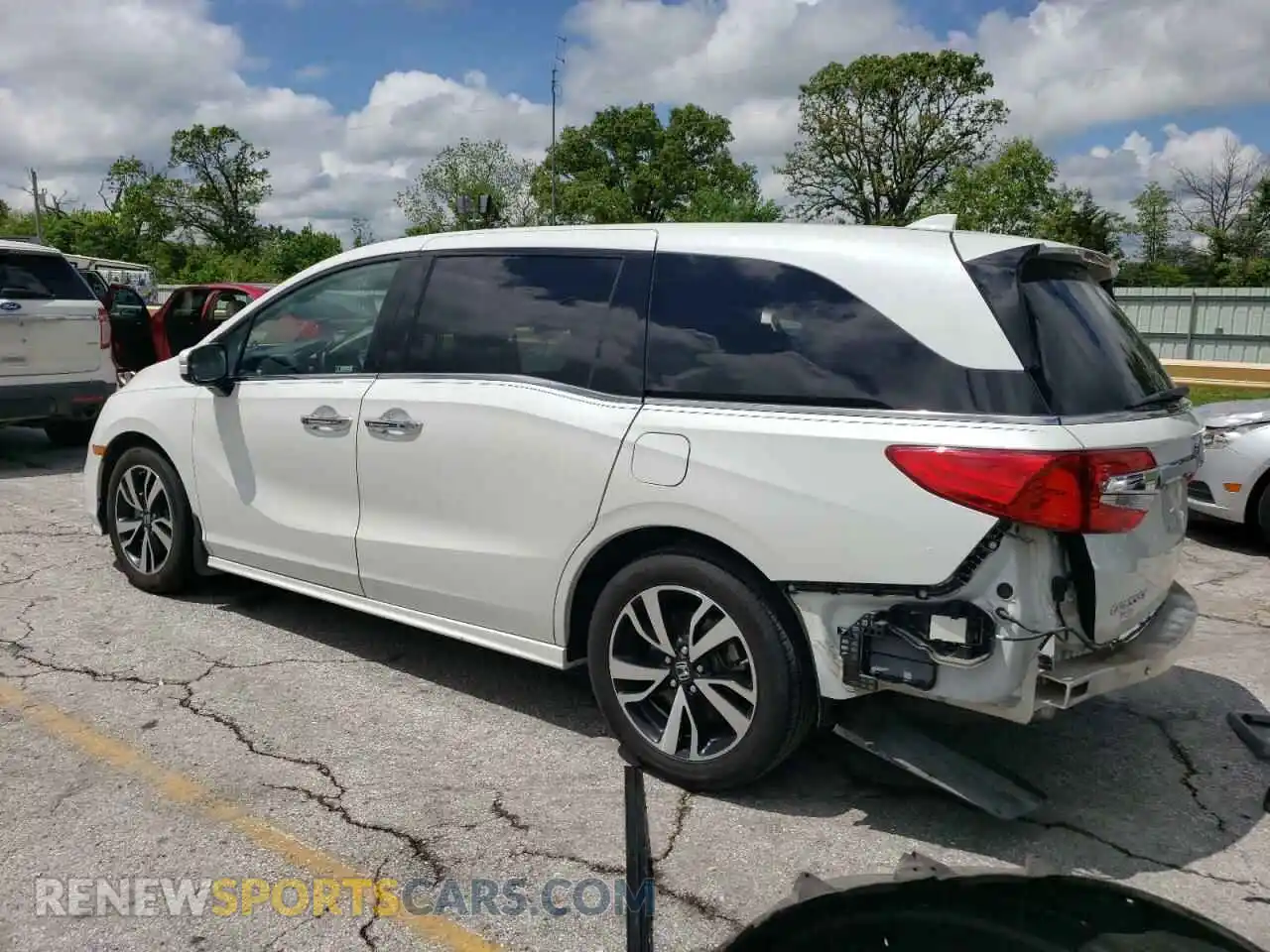 2 Photograph of a damaged car 5FNRL6H90LB052951 HONDA ODYSSEY 2020