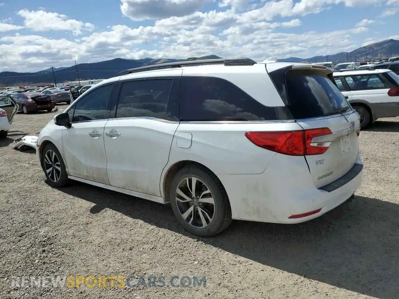 2 fotografías del automóvil dañado 5FNRL6H91LB015309 HONDA ODYSSEY 2020