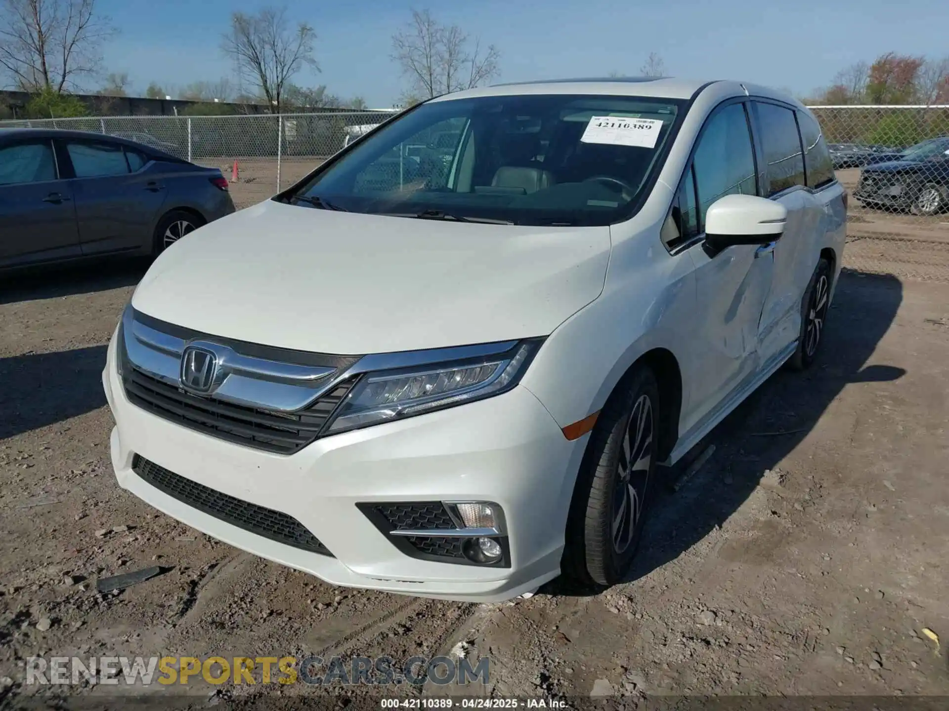 2 Photograph of a damaged car 5FNRL6H92LB014671 HONDA ODYSSEY 2020