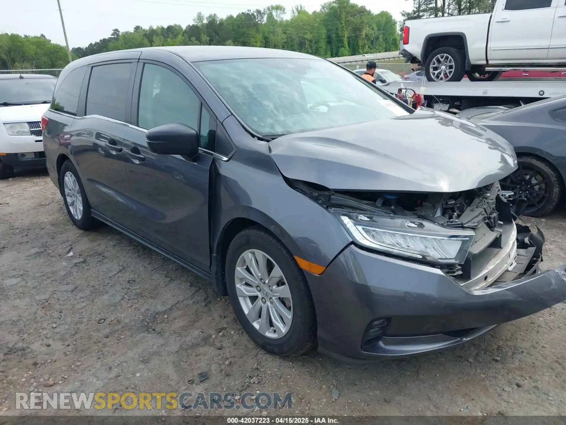 1 Photograph of a damaged car 5FNRL6H20MB009280 HONDA ODYSSEY 2021