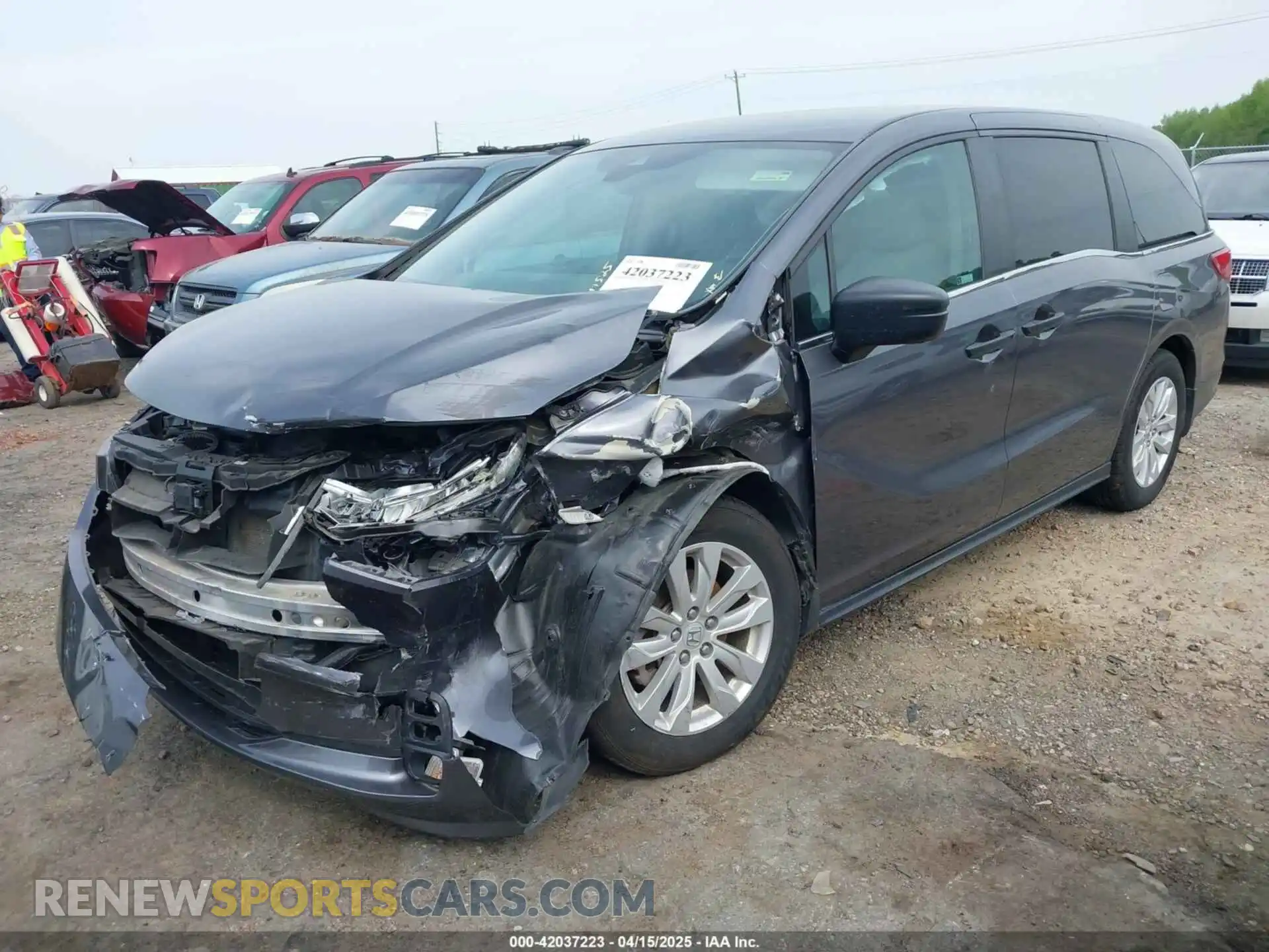 2 Photograph of a damaged car 5FNRL6H20MB009280 HONDA ODYSSEY 2021