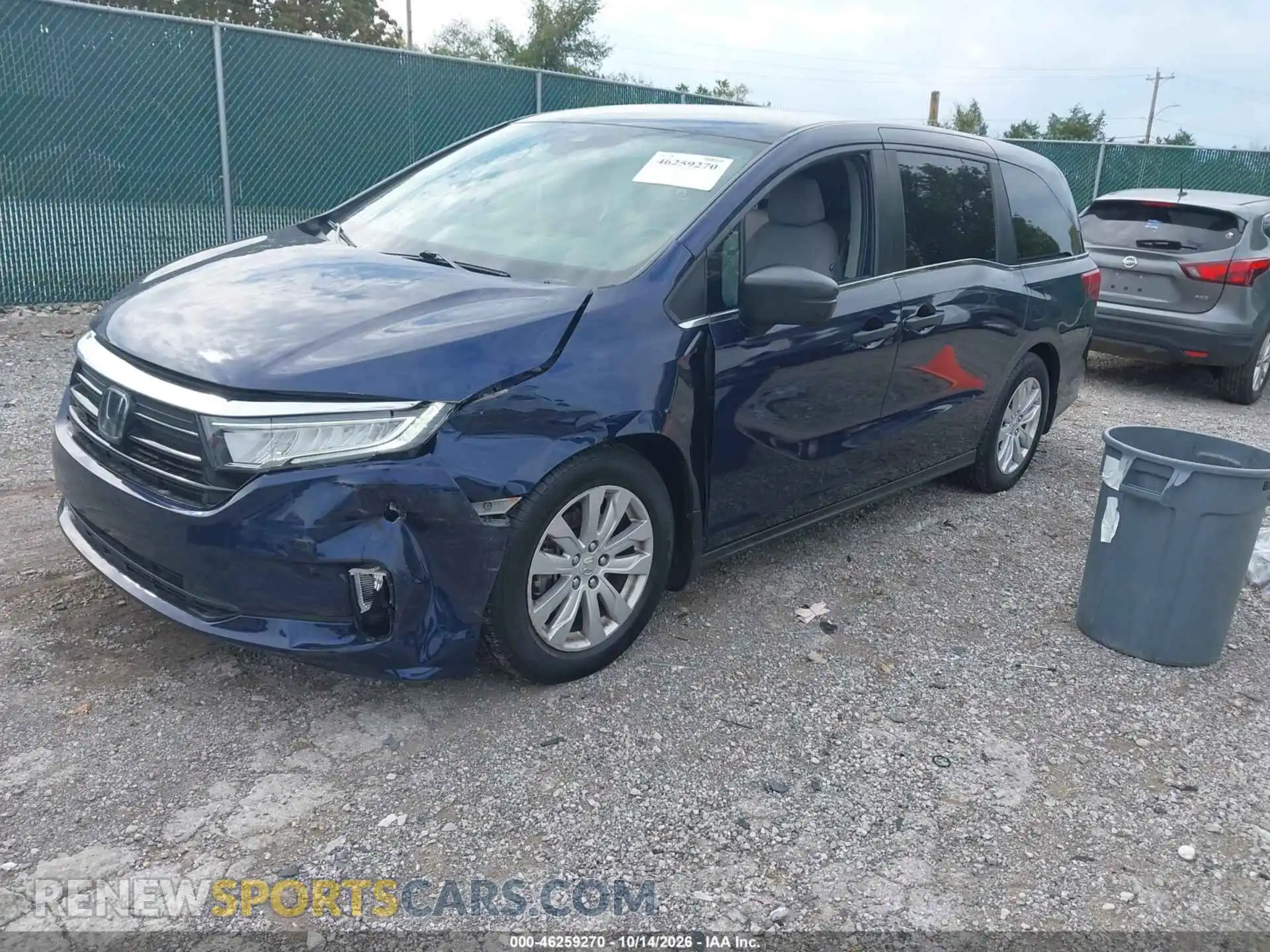 2 Фотография поврежденного автомобиля 5FNRL6H23MB028857 HONDA ODYSSEY 2021