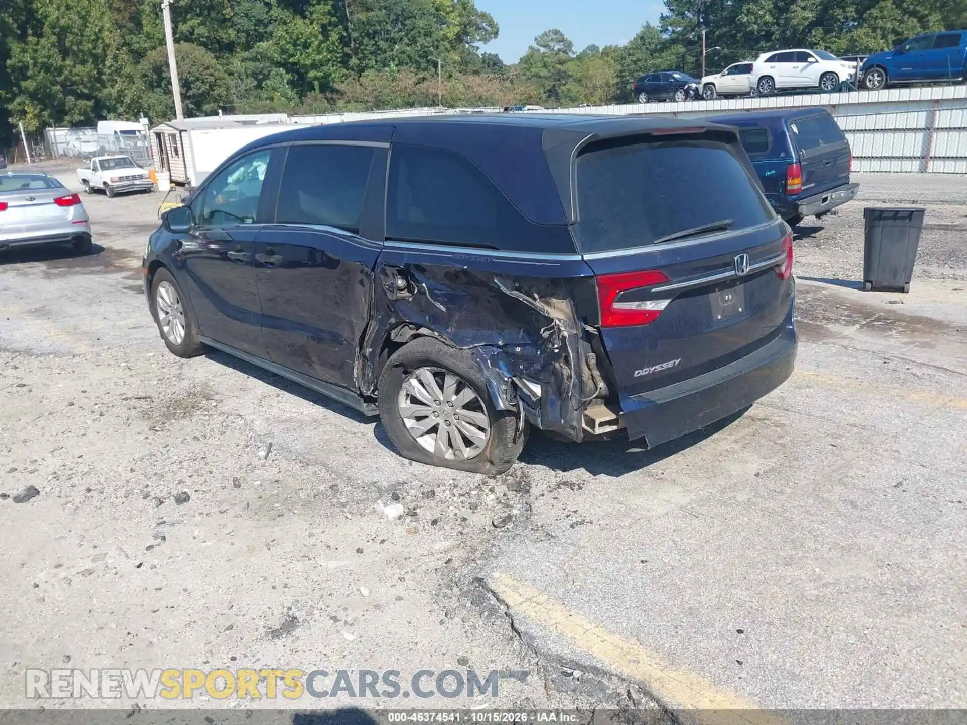 3 Photograph of a damaged car 5FNRL6H26MB043563 HONDA ODYSSEY 2021