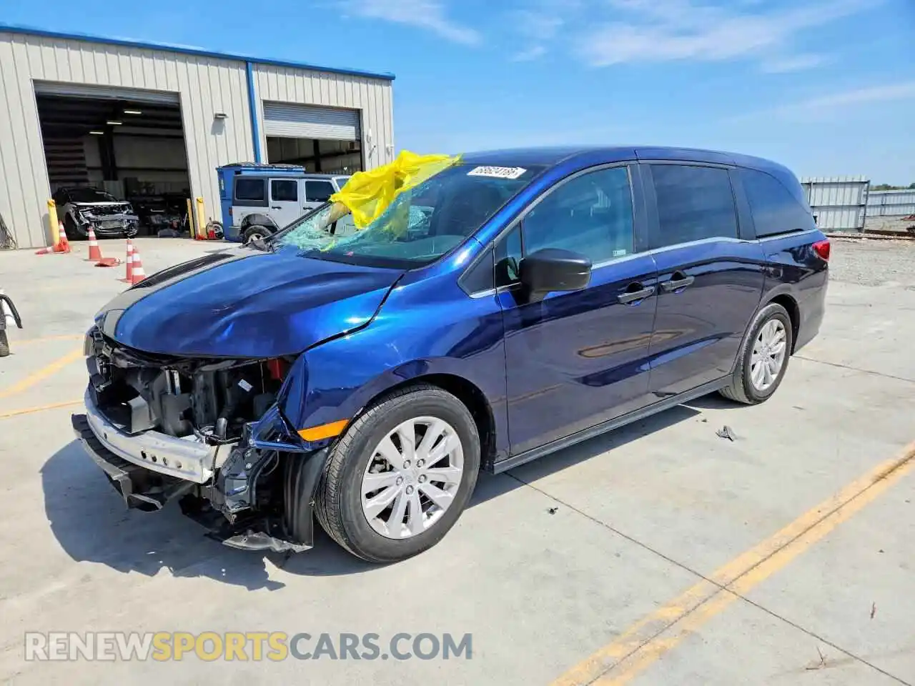 1 Фотография поврежденного автомобиля 5FNRL6H2XMB001462 HONDA ODYSSEY 2021