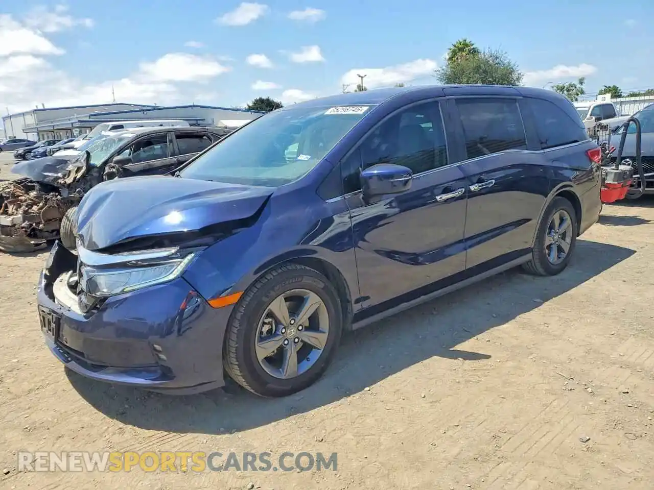 1 Фотография поврежденного автомобиля 5FNRL6H51MB033842 HONDA ODYSSEY 2021