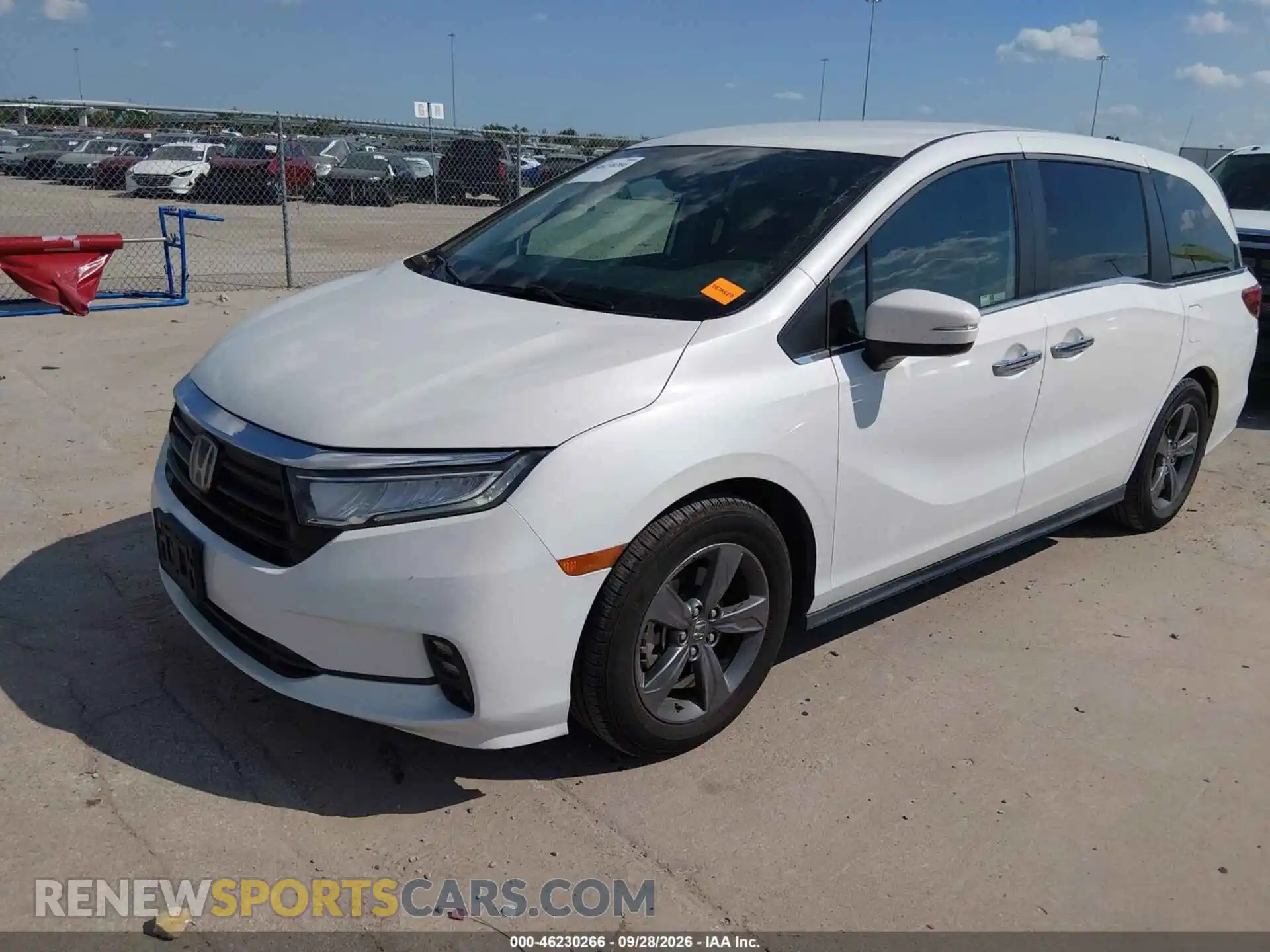 2 Фотография поврежденного автомобиля 5FNRL6H53MB013639 HONDA ODYSSEY 2021