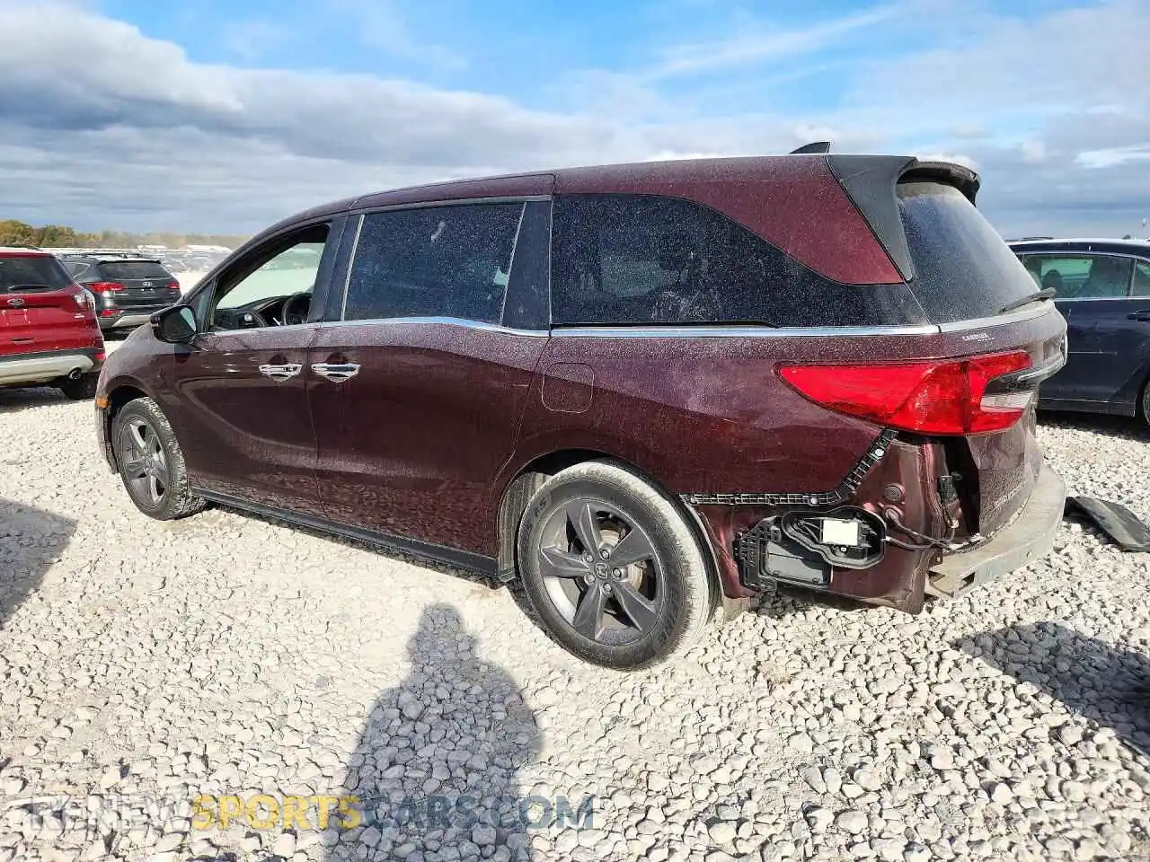 2 Фотография поврежденного автомобиля 5FNRL6H54MB016047 HONDA ODYSSEY 2021