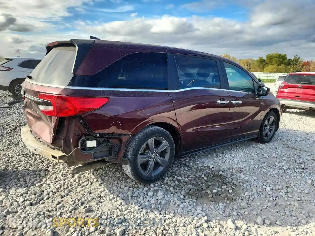 3 Фотография поврежденного автомобиля 5FNRL6H54MB016047 HONDA ODYSSEY 2021
