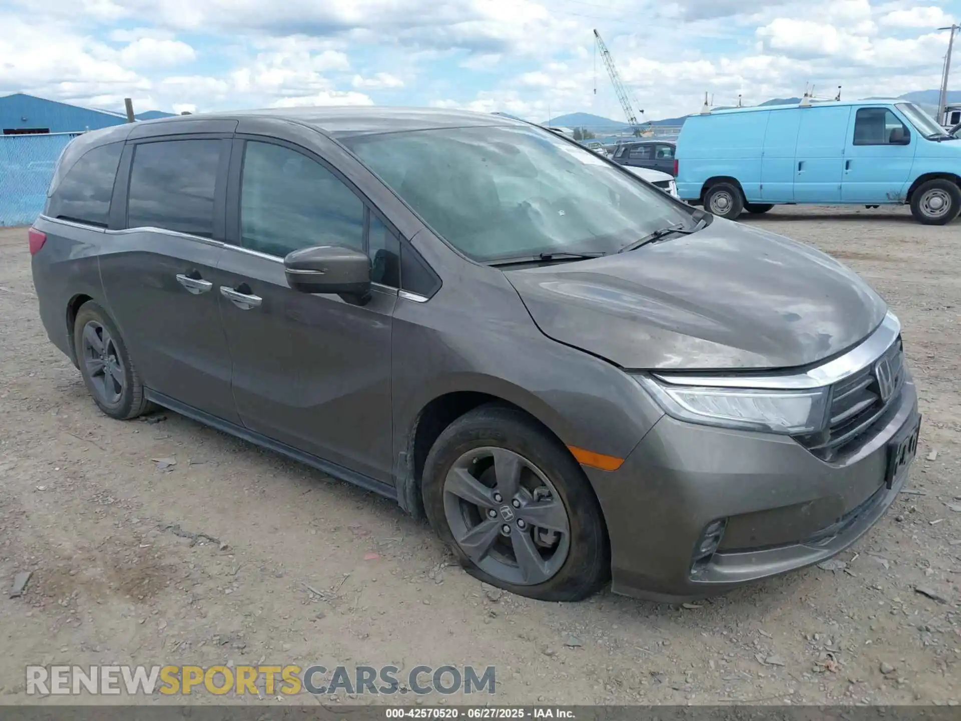1 Photograph of a damaged car 5FNRL6H55MB018454 HONDA ODYSSEY 2021