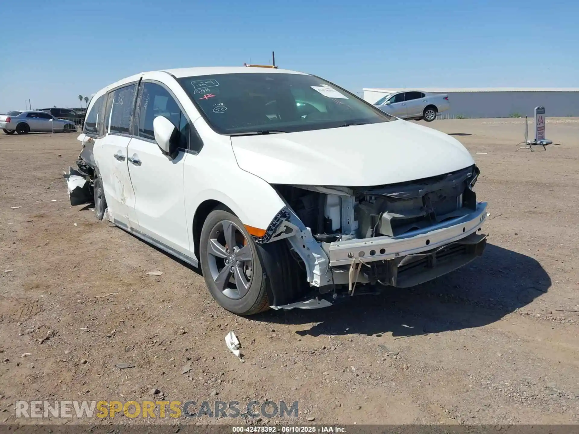 1 fotografías del automóvil dañado 5FNRL6H56MB032962 HONDA ODYSSEY 2021
