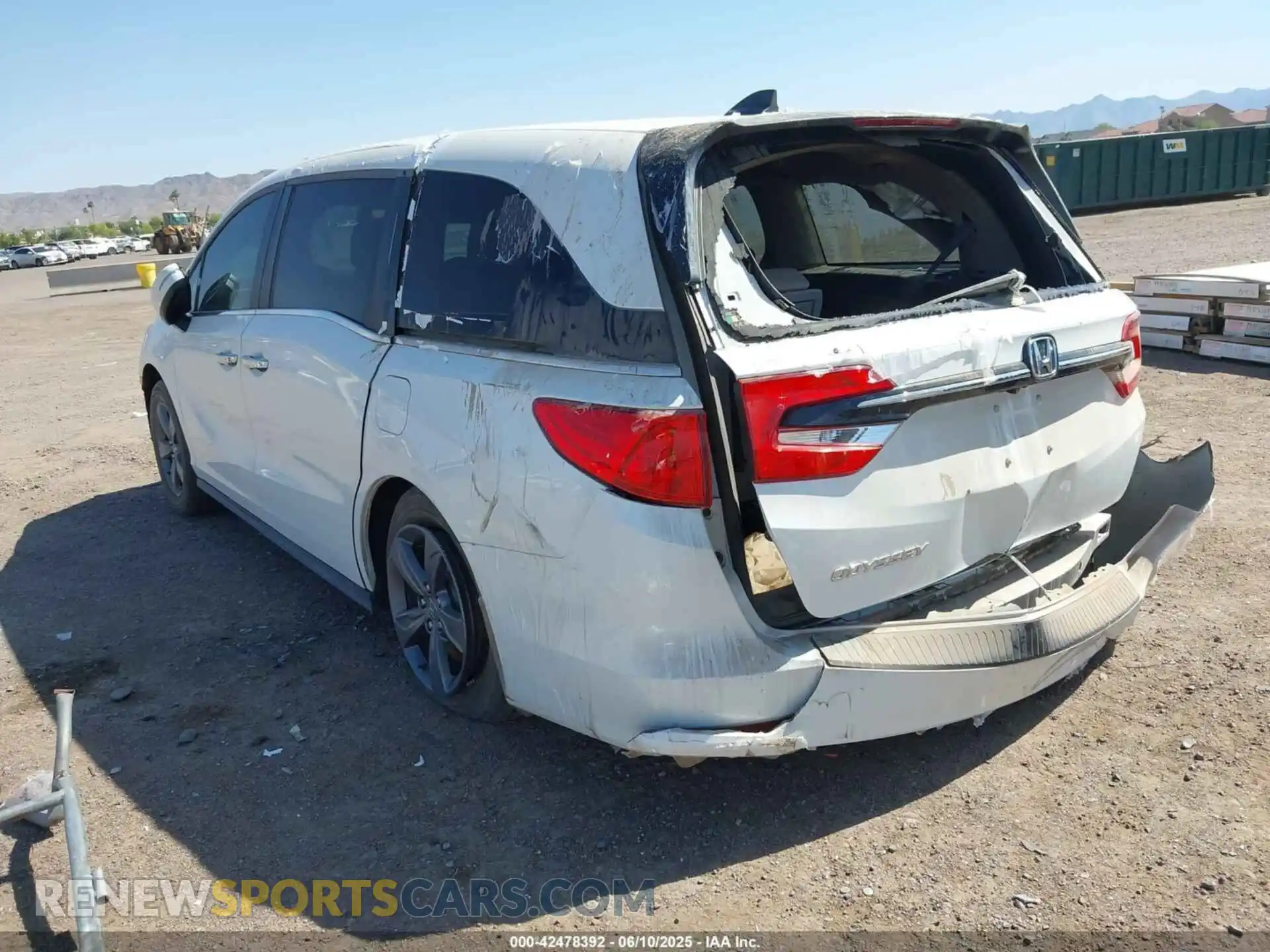 3 fotografías del automóvil dañado 5FNRL6H56MB032962 HONDA ODYSSEY 2021