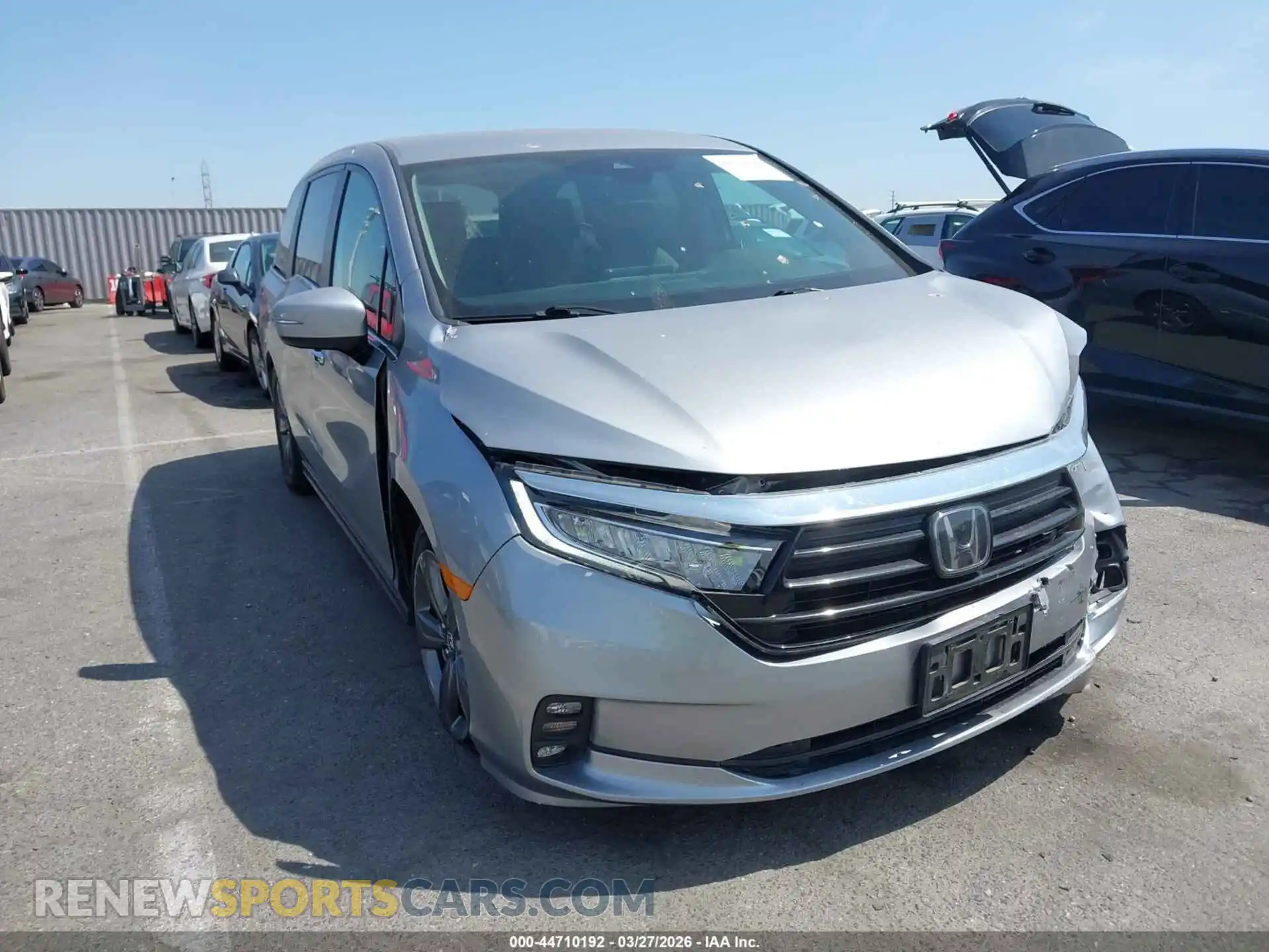 1 Photograph of a damaged car 5FNRL6H56MB034260 HONDA ODYSSEY 2021
