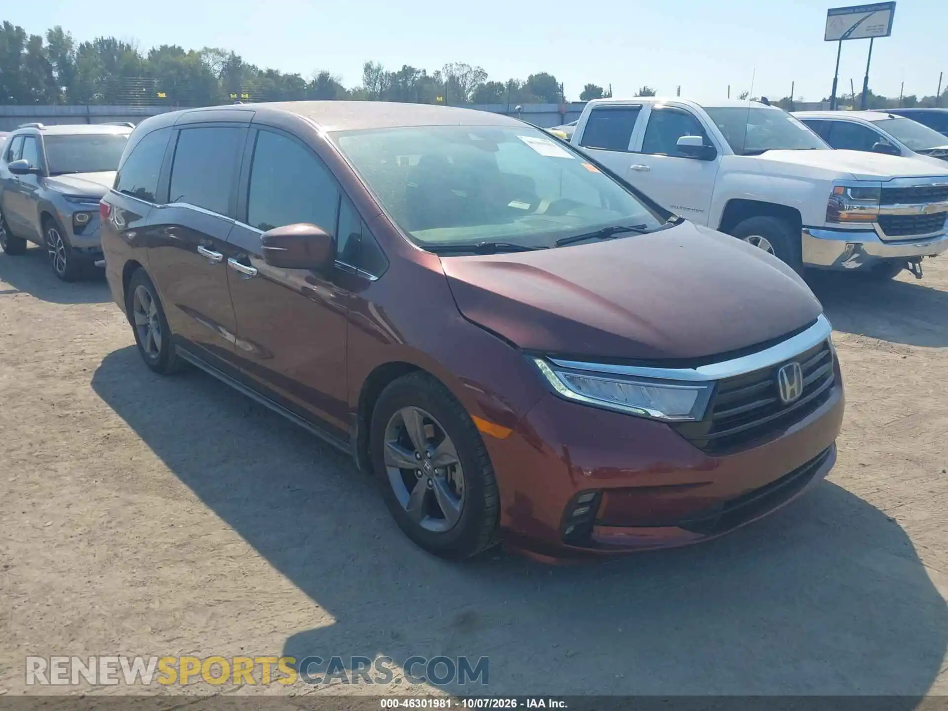 1 Photograph of a damaged car 5FNRL6H59MB003066 HONDA ODYSSEY 2021
