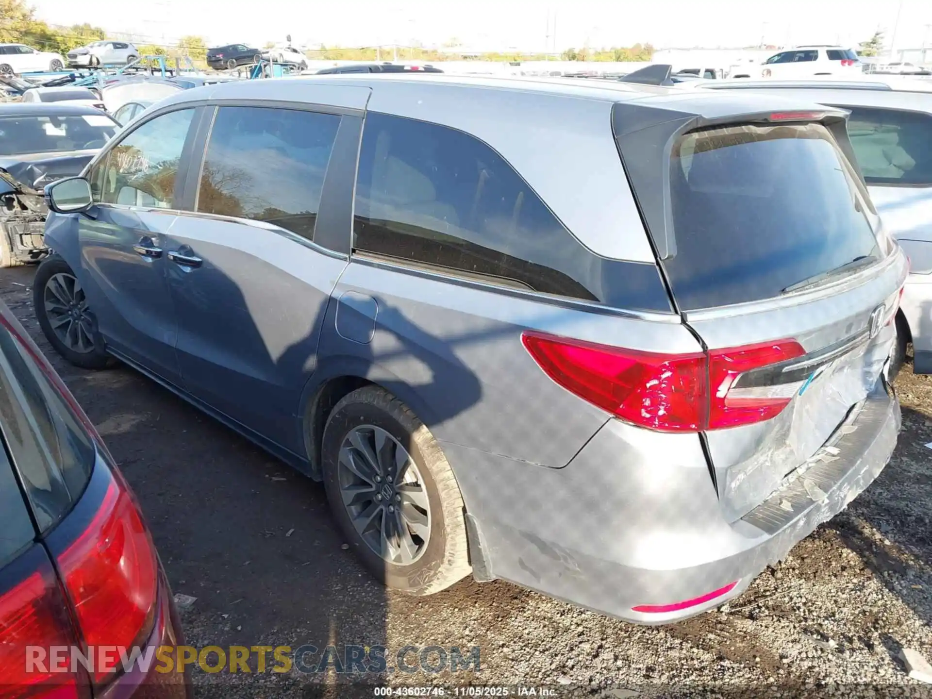 3 fotografías del automóvil dañado 5FNRL6H70MB023353 HONDA ODYSSEY 2021