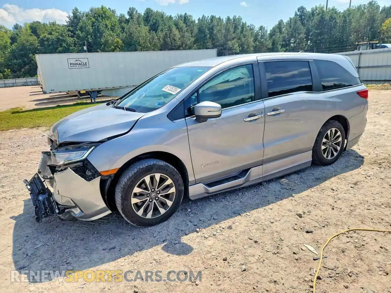 1 Photograph of a damaged car 5FNRL6H71MB014239 HONDA ODYSSEY 2021