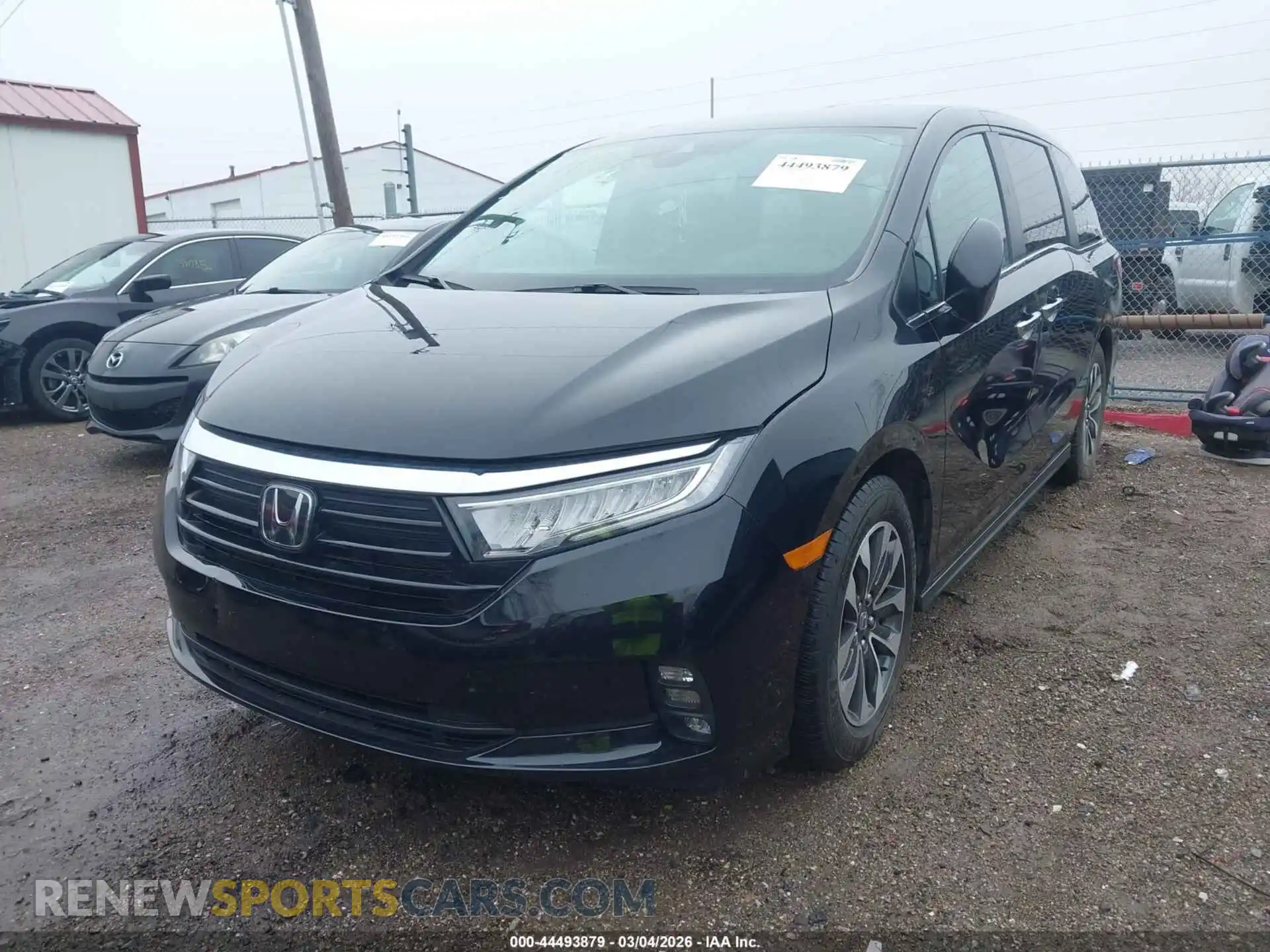 2 Photograph of a damaged car 5FNRL6H73MB021385 HONDA ODYSSEY 2021