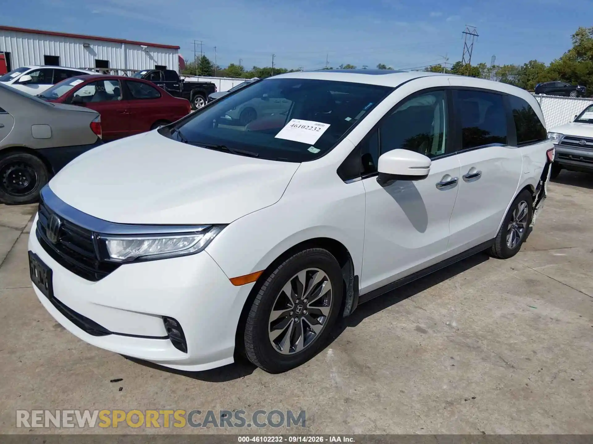 2 Photograph of a damaged car 5FNRL6H73MB040115 HONDA ODYSSEY 2021