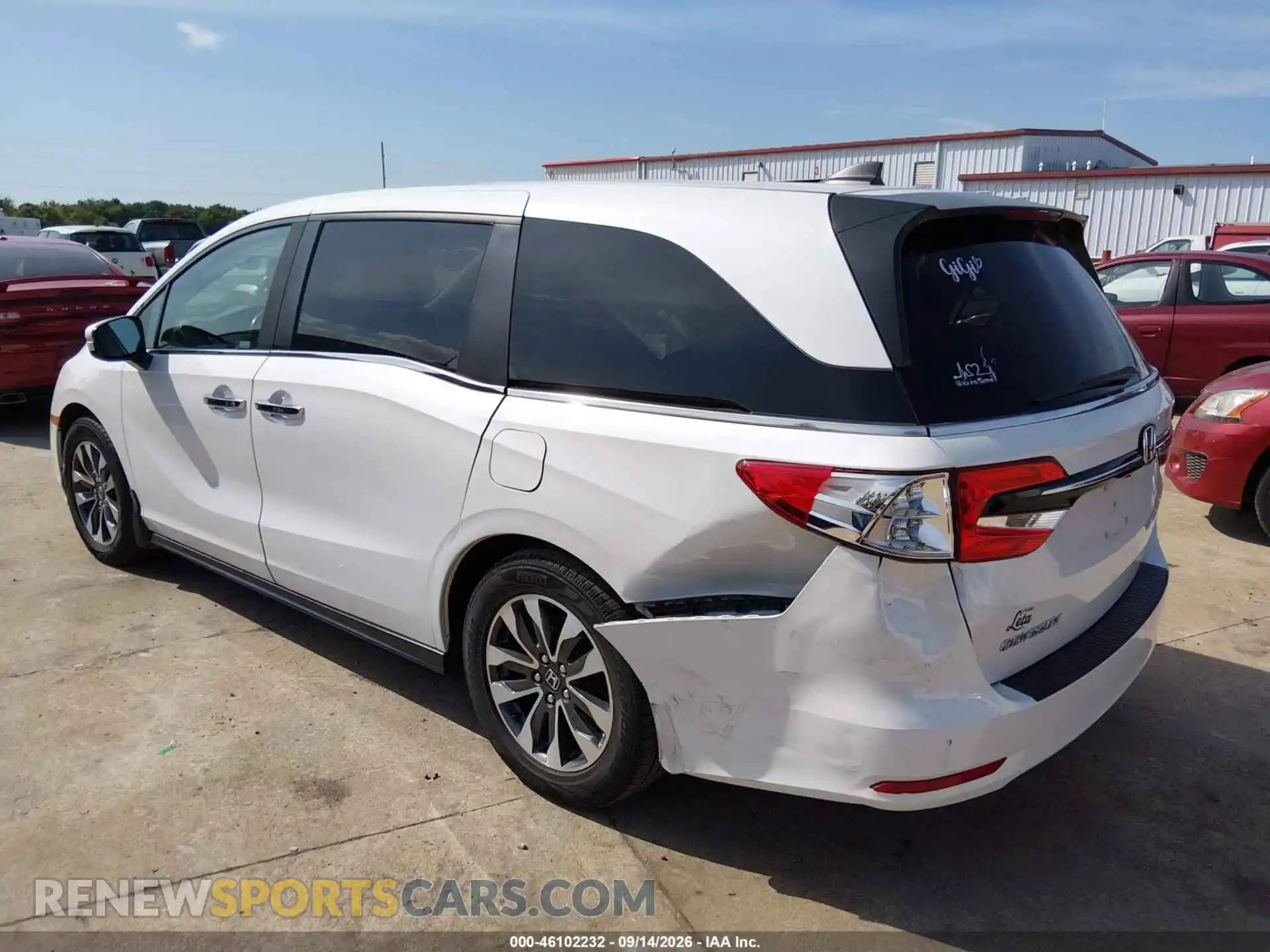 3 Photograph of a damaged car 5FNRL6H73MB040115 HONDA ODYSSEY 2021