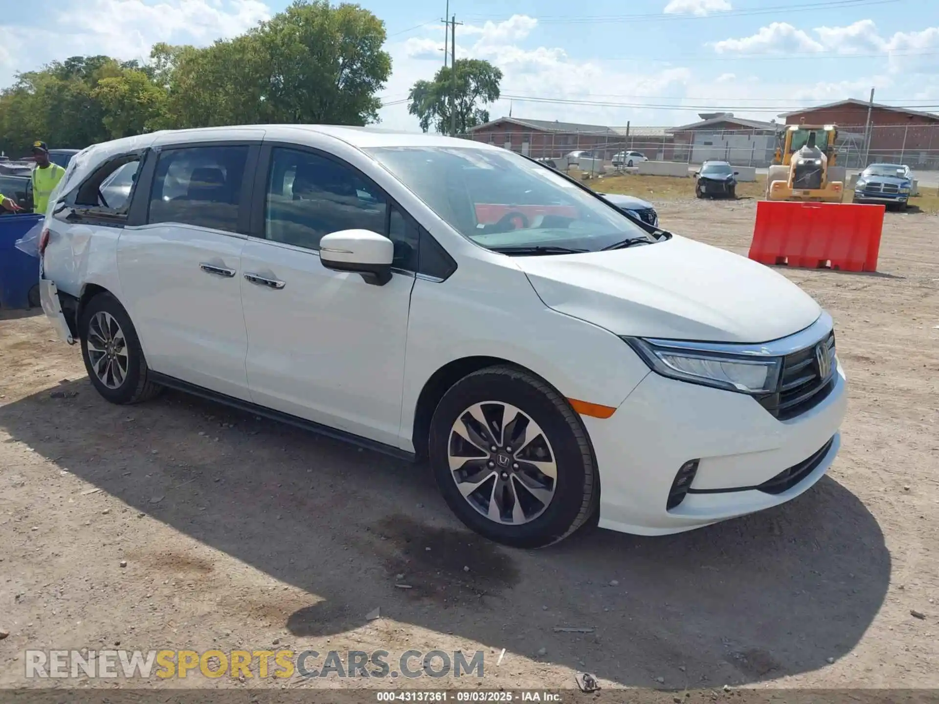 1 fotografías del automóvil dañado 5FNRL6H76MB017962 HONDA ODYSSEY 2021