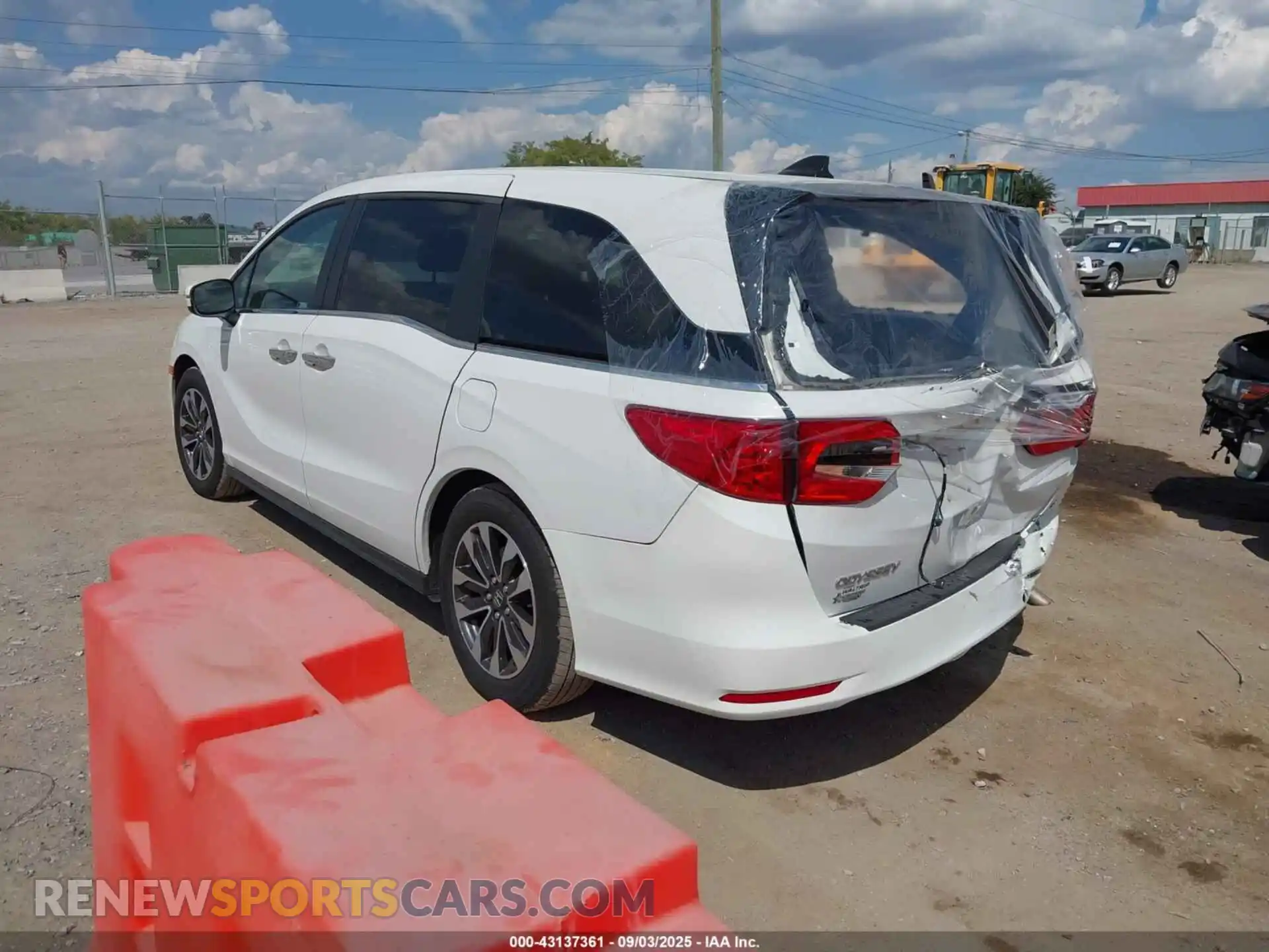3 fotografías del automóvil dañado 5FNRL6H76MB017962 HONDA ODYSSEY 2021