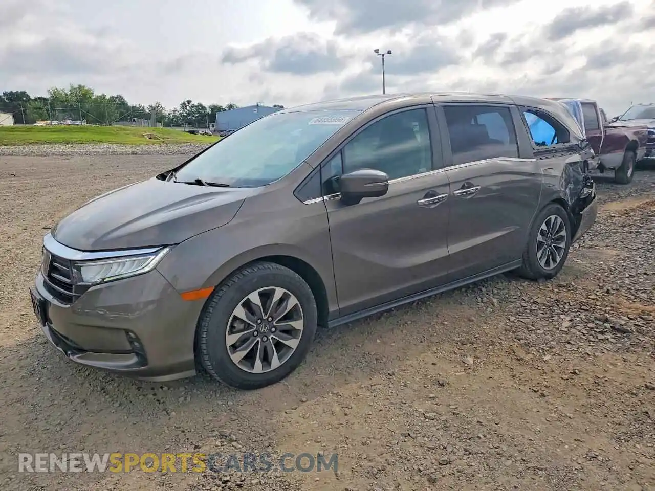1 fotografías del automóvil dañado 5FNRL6H77MB030140 HONDA ODYSSEY 2021