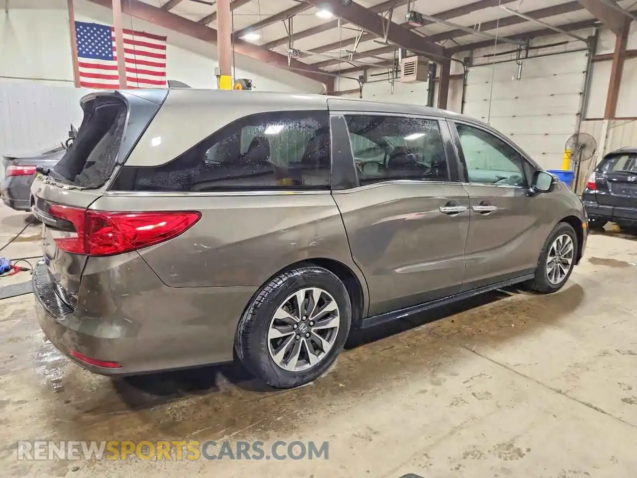3 fotografías del automóvil dañado 5FNRL6H77MB030140 HONDA ODYSSEY 2021