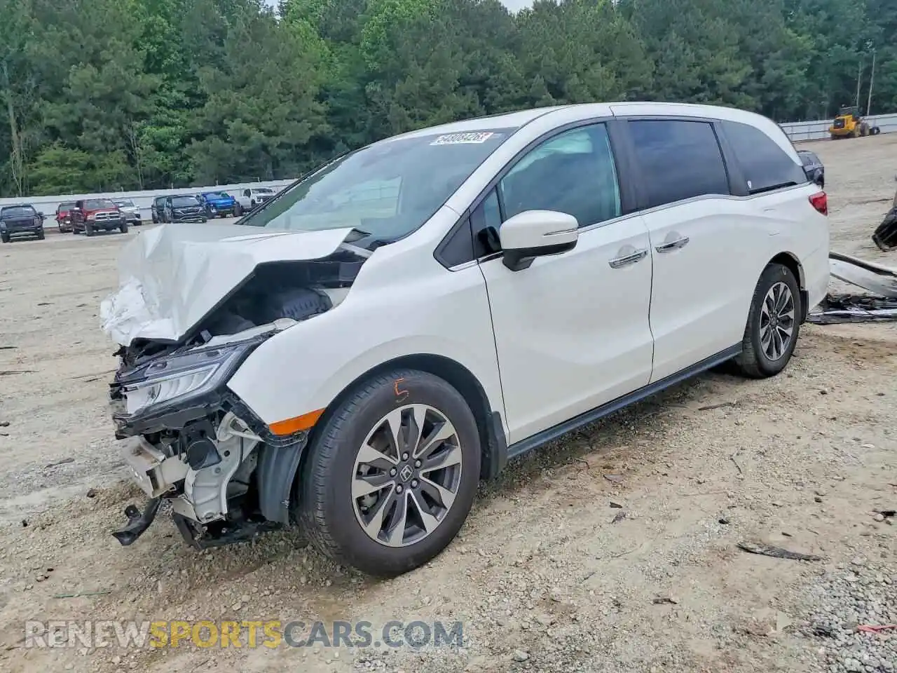 1 Photograph of a damaged car 5FNRL6H77MB035063 HONDA ODYSSEY 2021