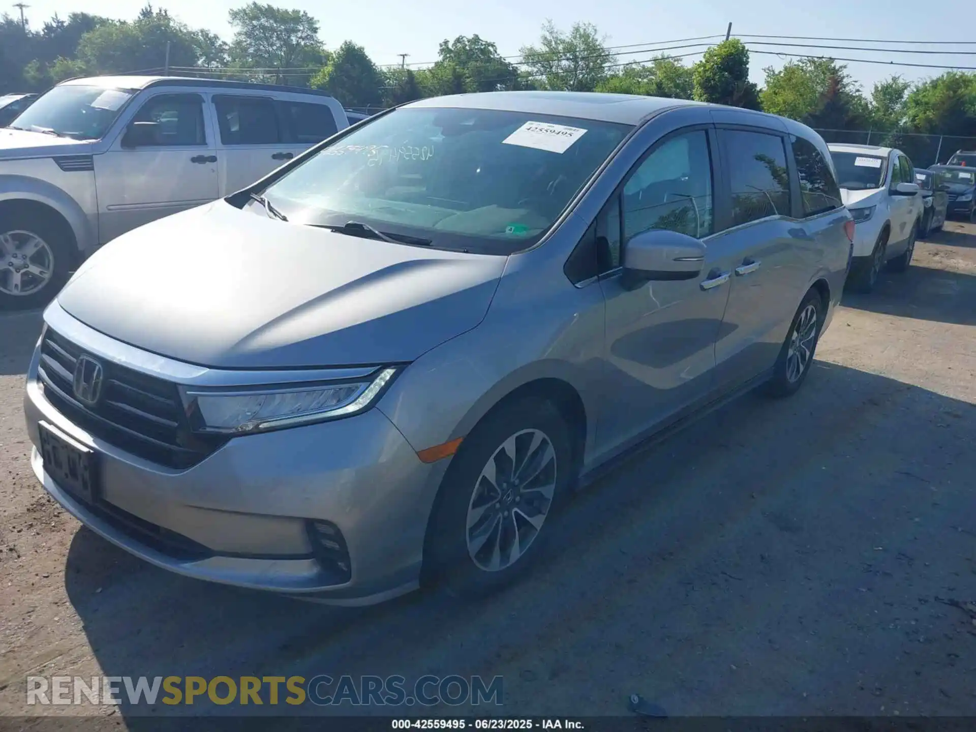 2 Photograph of a damaged car 5FNRL6H78MB037906 HONDA ODYSSEY 2021