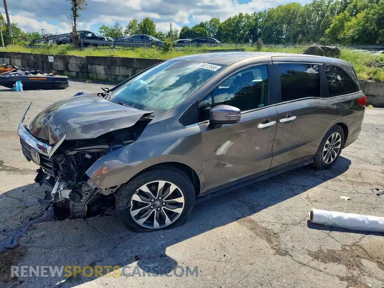 1 Фотография поврежденного автомобиля 5FNRL6H78MB038442 HONDA ODYSSEY 2021
