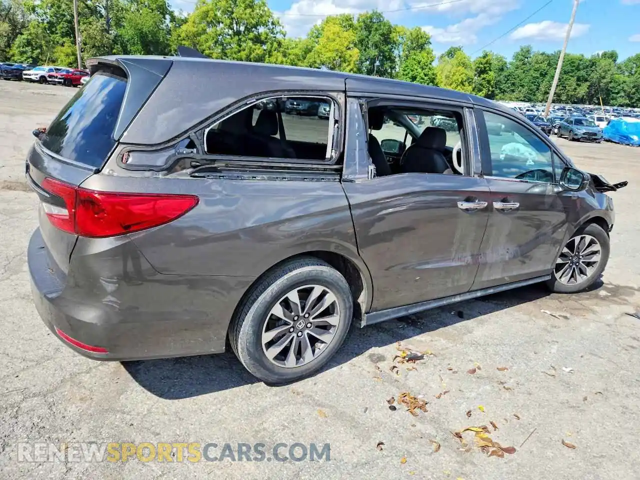 3 Фотография поврежденного автомобиля 5FNRL6H78MB038442 HONDA ODYSSEY 2021