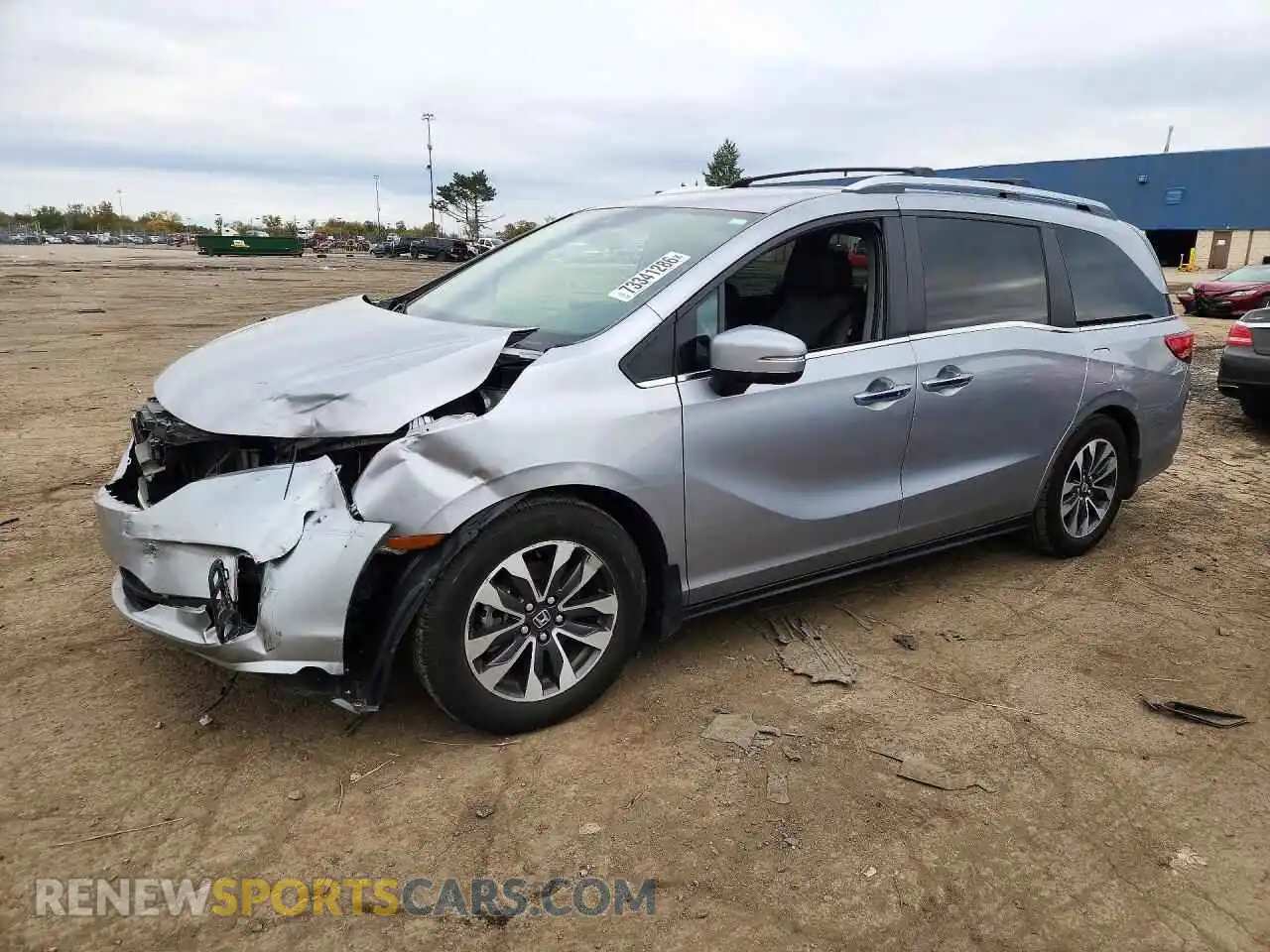 1 fotografías del automóvil dañado 5FNRL6H78MB041454 HONDA ODYSSEY 2021