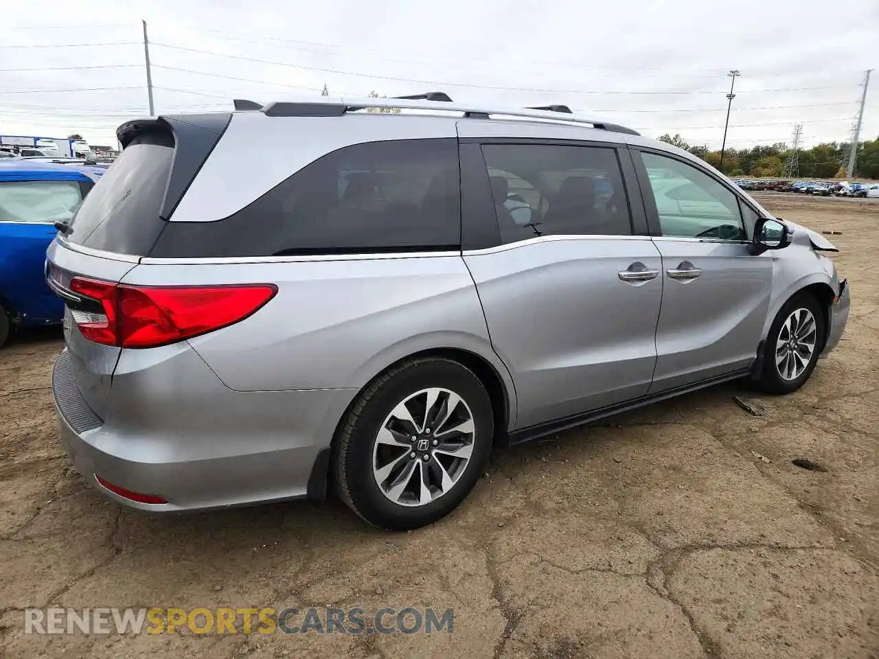 3 fotografías del automóvil dañado 5FNRL6H78MB041454 HONDA ODYSSEY 2021