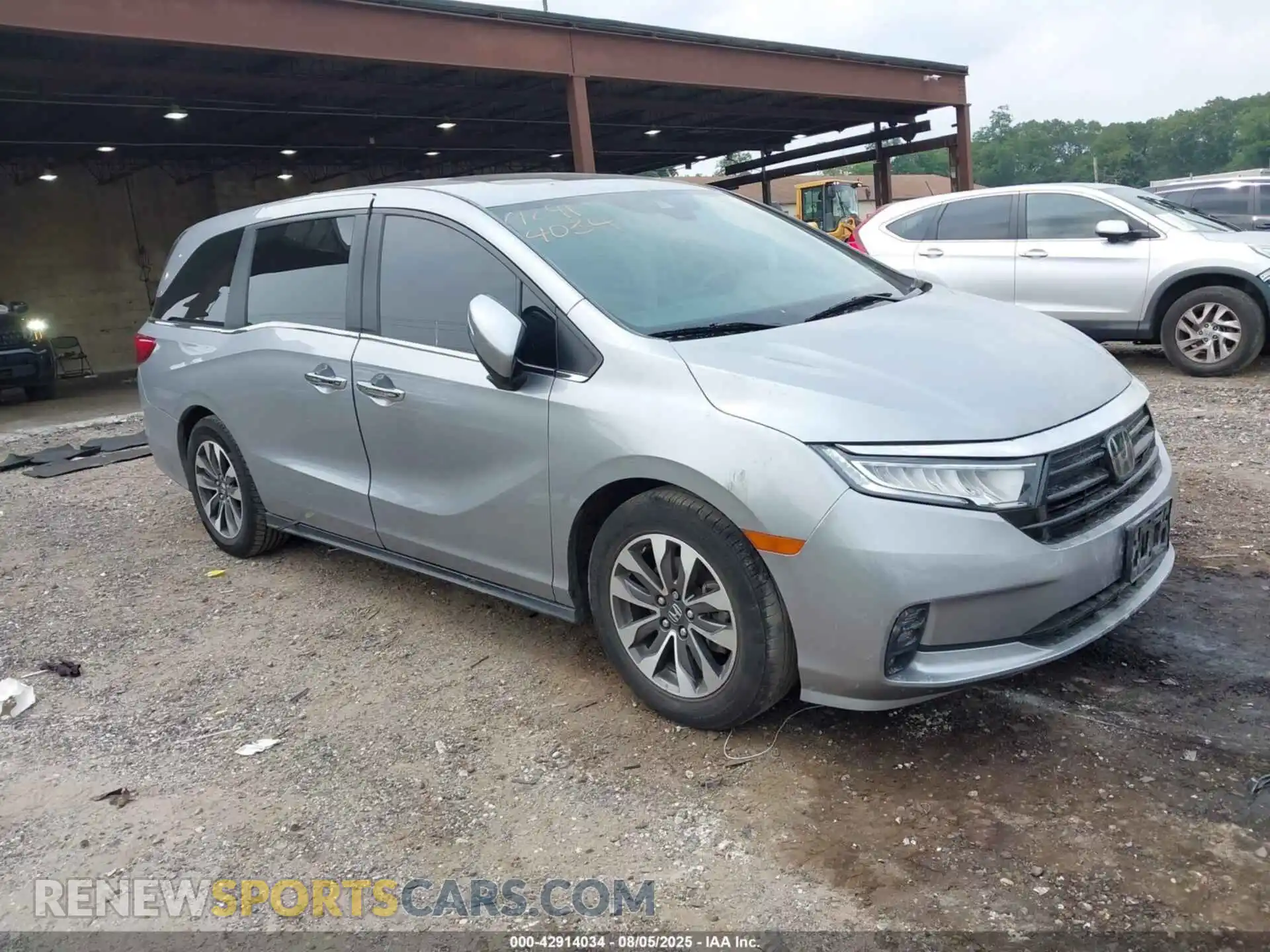 1 Photograph of a damaged car 5FNRL6H79MB024582 HONDA ODYSSEY 2021