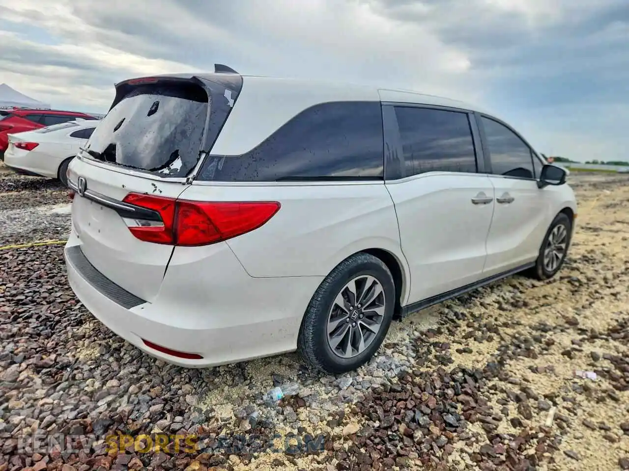 3 fotografías del automóvil dañado 5FNRL6H7XMB029127 HONDA ODYSSEY 2021