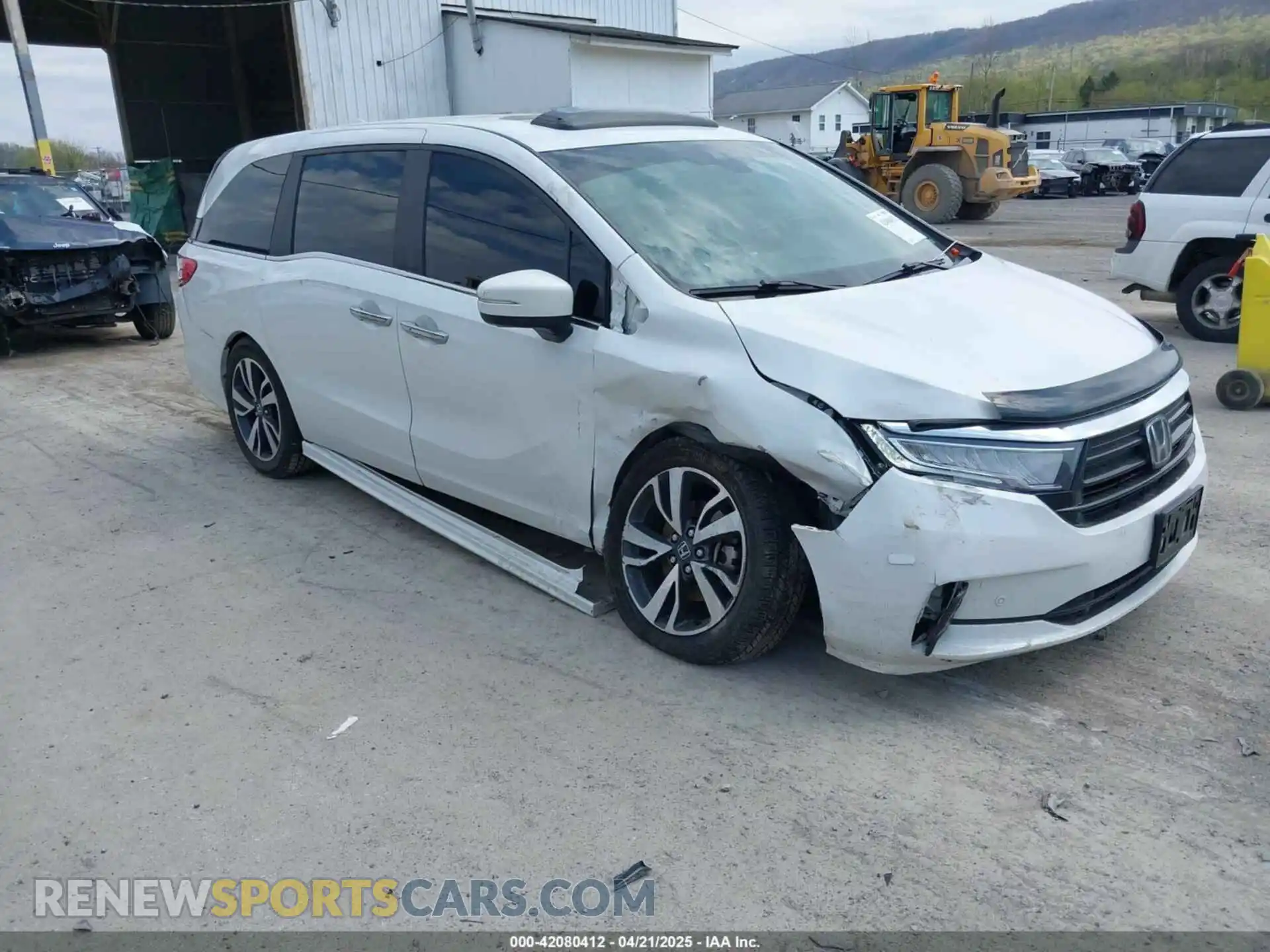 1 Photograph of a damaged car 5FNRL6H80MB010952 HONDA ODYSSEY 2021