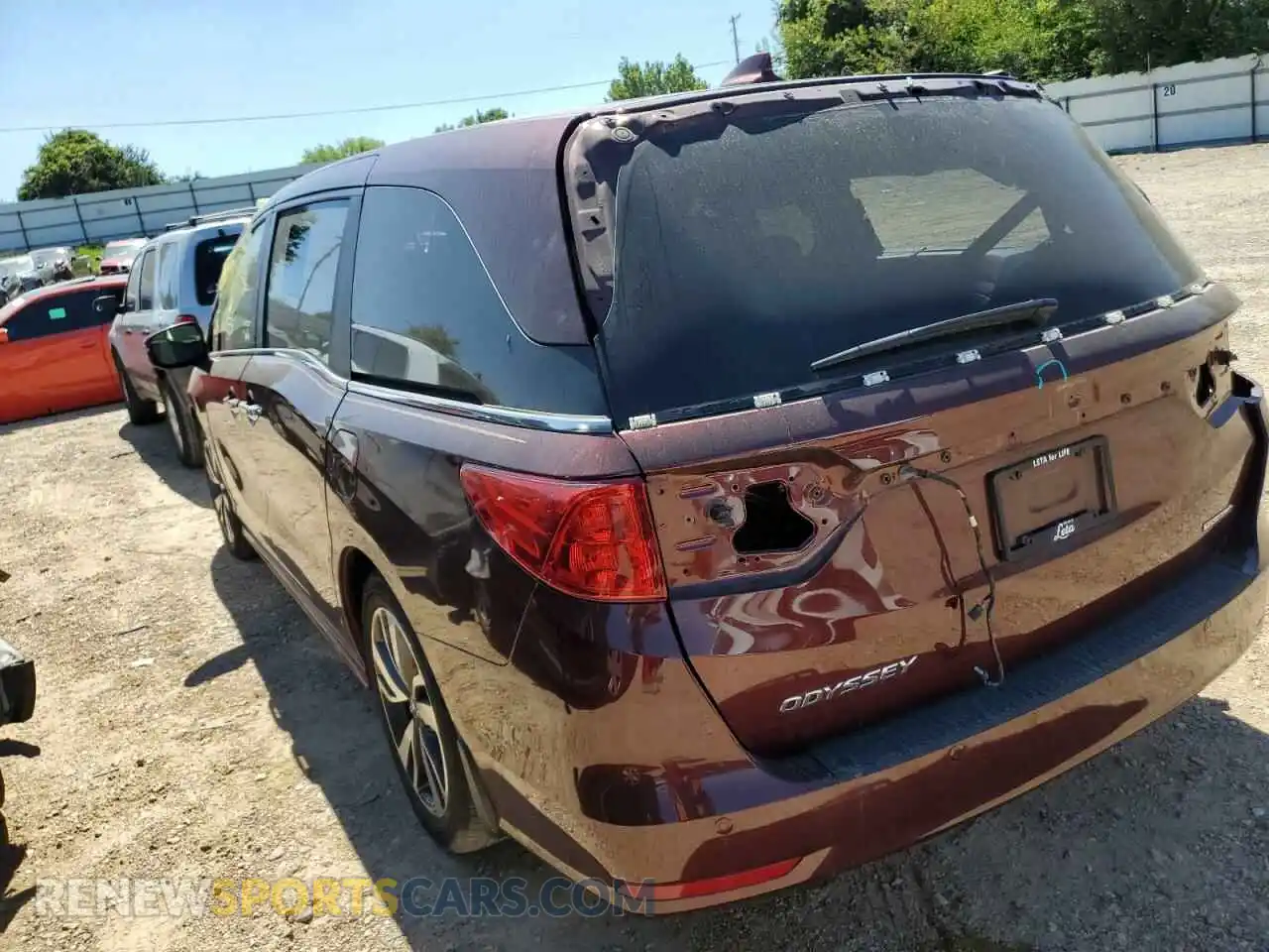2 Photograph of a damaged car 5FNRL6H81MB014637 HONDA ODYSSEY 2021
