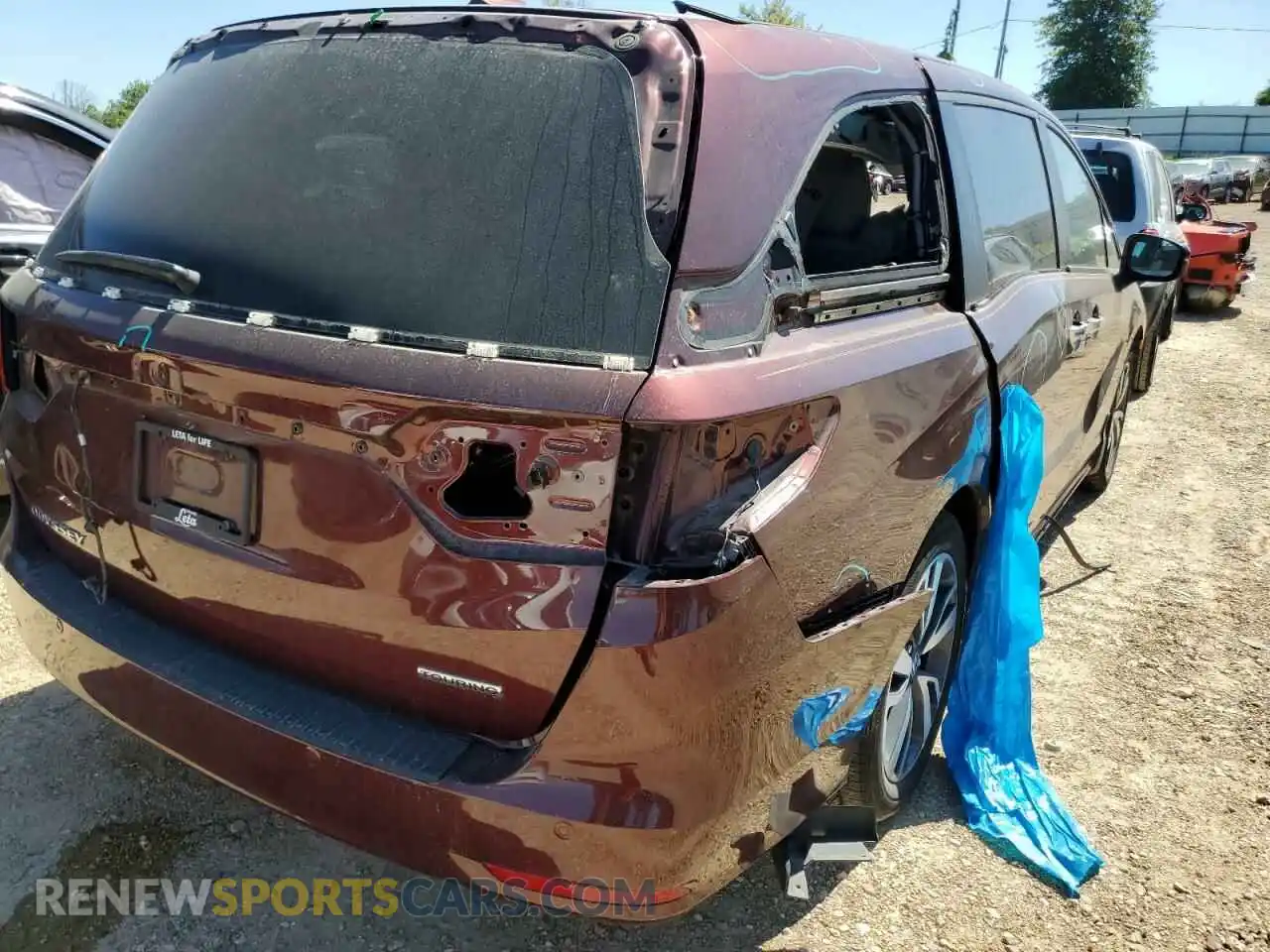 3 Photograph of a damaged car 5FNRL6H81MB014637 HONDA ODYSSEY 2021