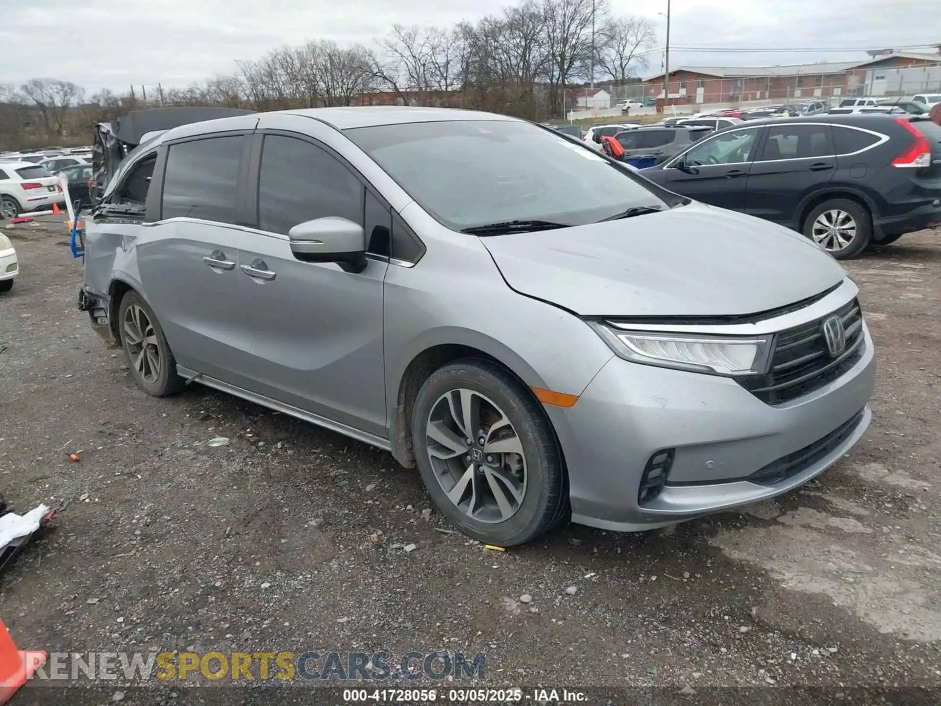 1 Photograph of a damaged car 5FNRL6H82MB009480 HONDA ODYSSEY 2021