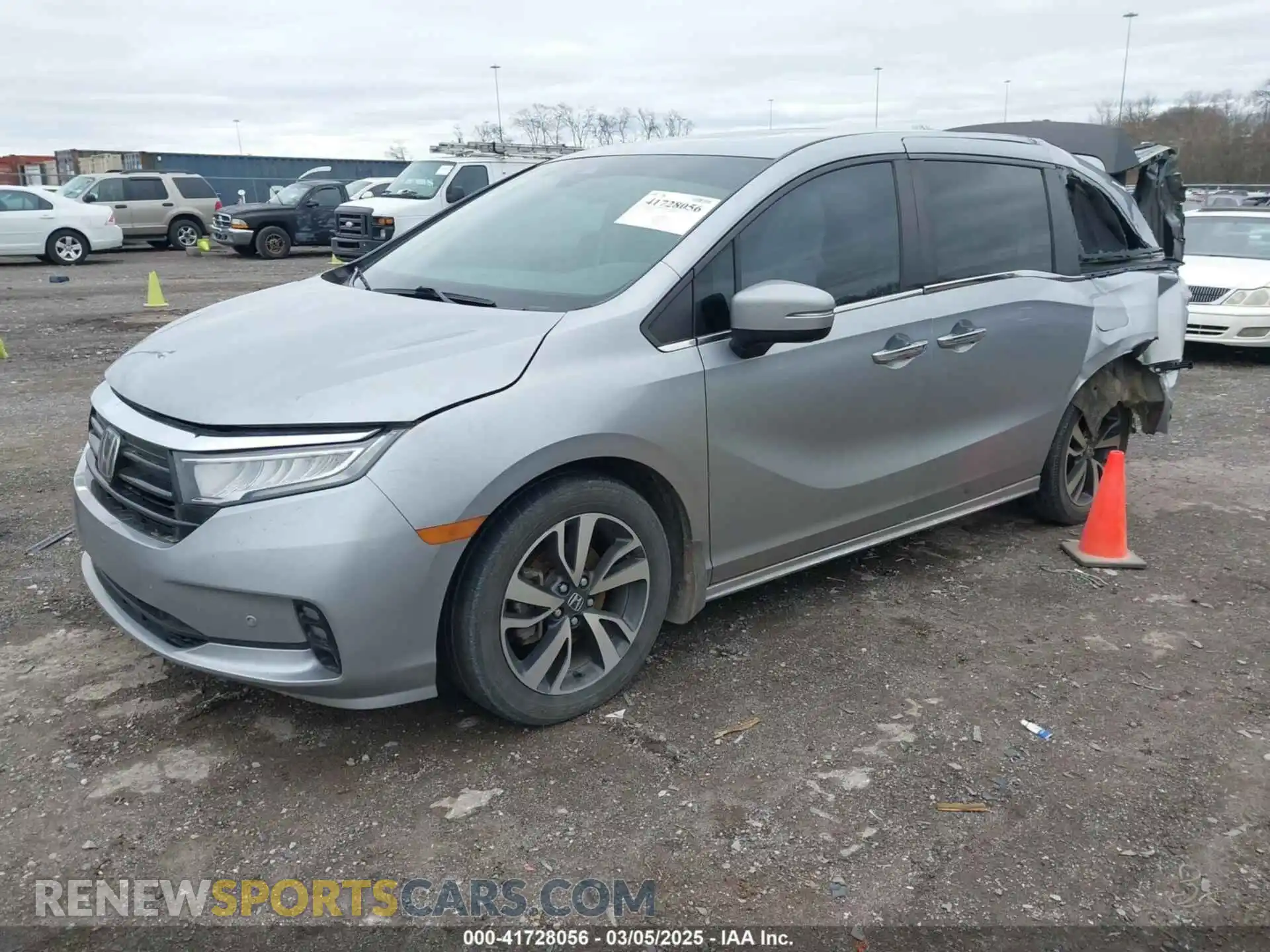 2 Photograph of a damaged car 5FNRL6H82MB009480 HONDA ODYSSEY 2021